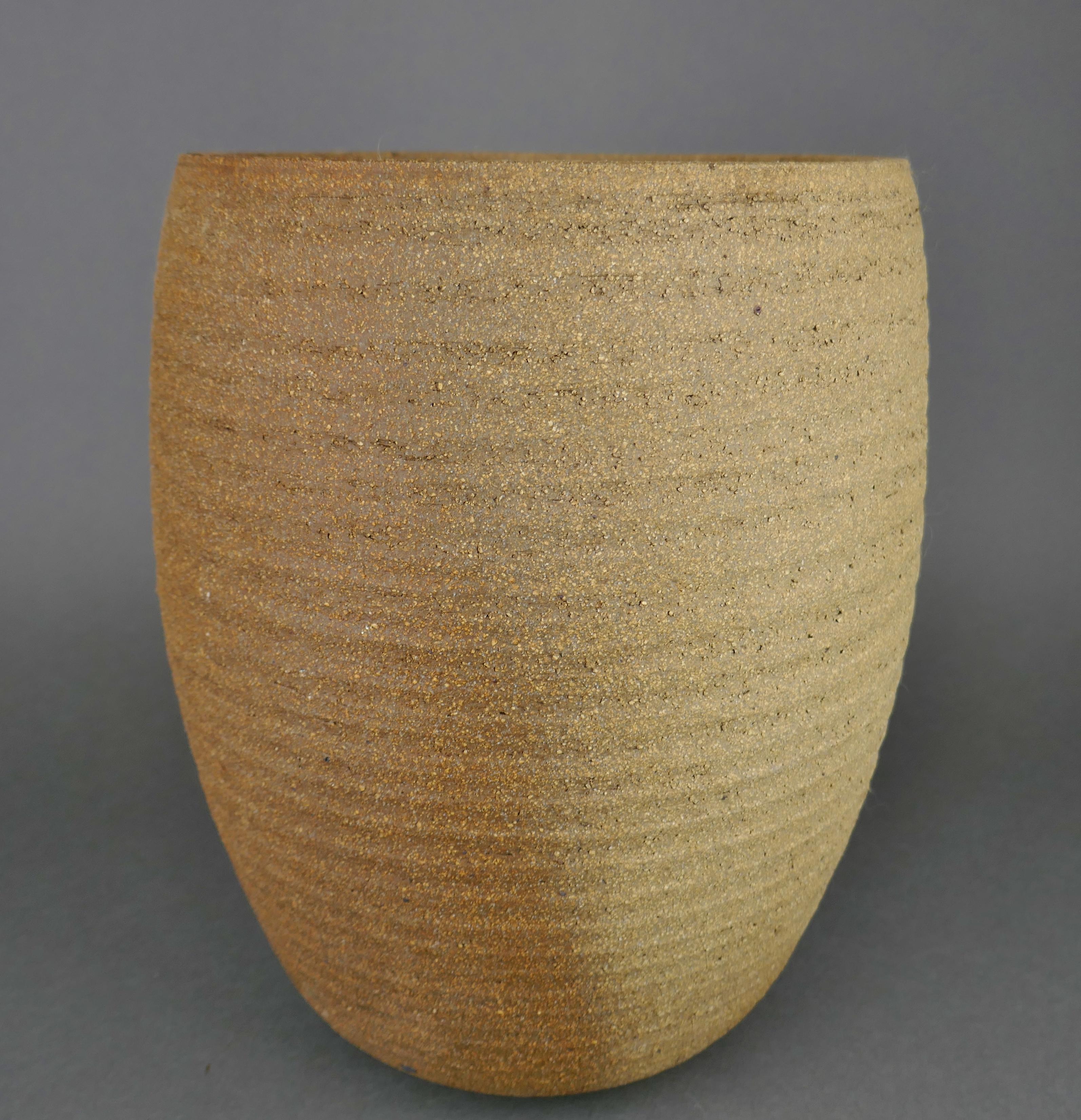 Hand-Crafted Robert Maxwell Stoneware Pot For Sale