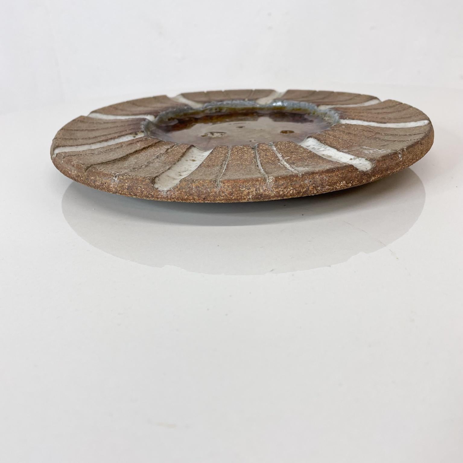 Robert Maxwell Studio Pottery Craft Stoneware Plate #2 Santa Monica CA, 1960s 2