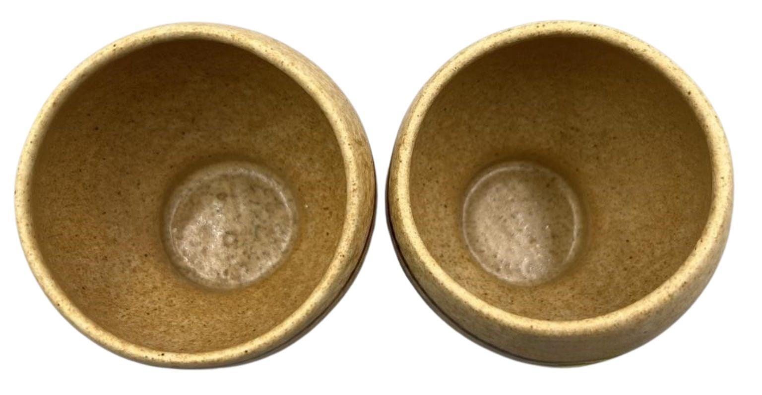 Americano Set di tazze in ceramica dello Studio Robert Maxwell - Ceramica artigianale moderna di metà secolo in vendita