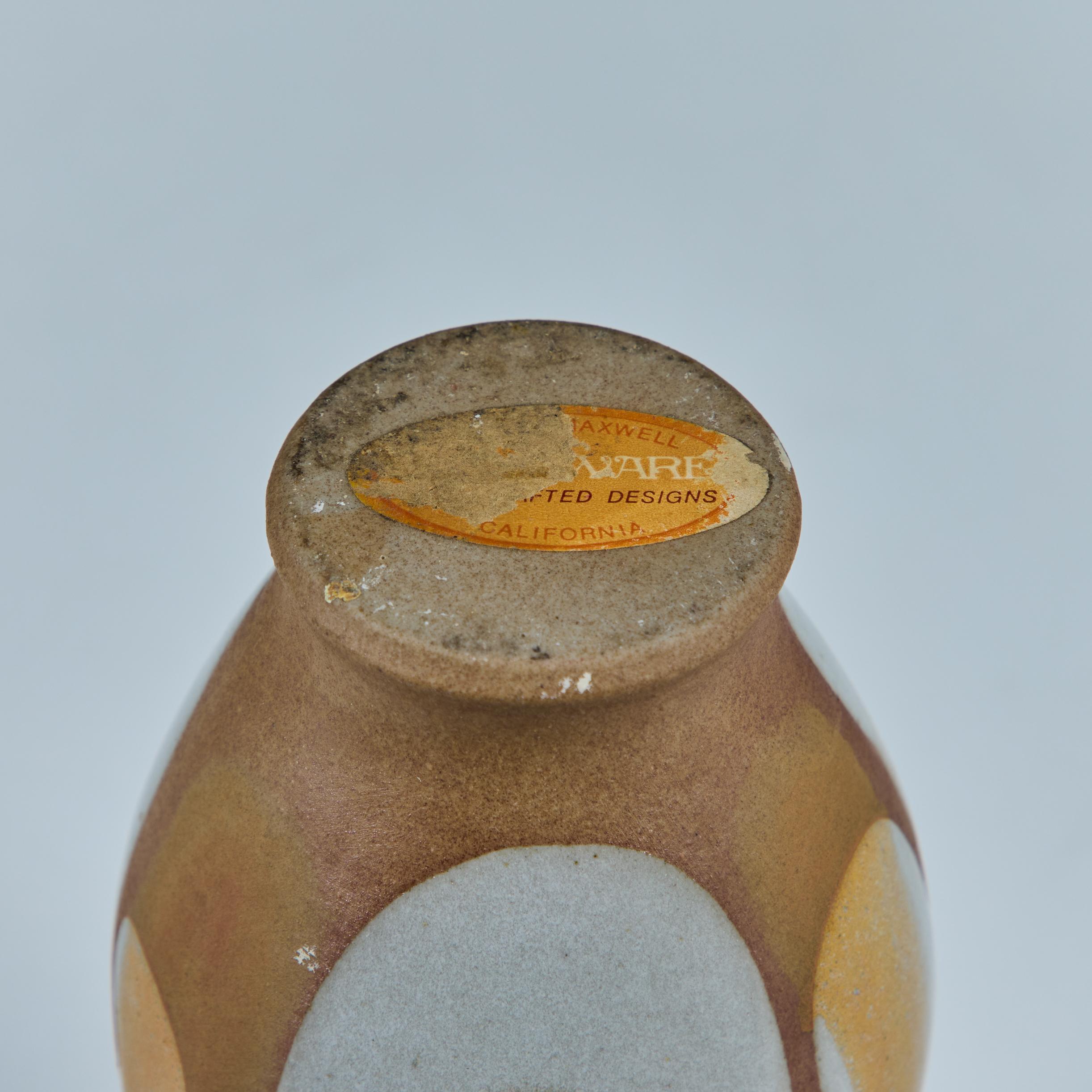 Vaso in gres smaltato Robert Maxwell Tan in vendita 4
