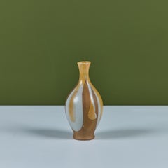 Vaso in gres smaltato Robert Maxwell Tan