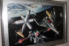 Sci fi art science fiction conceptual art space art Heavy Traffic Robert McCall