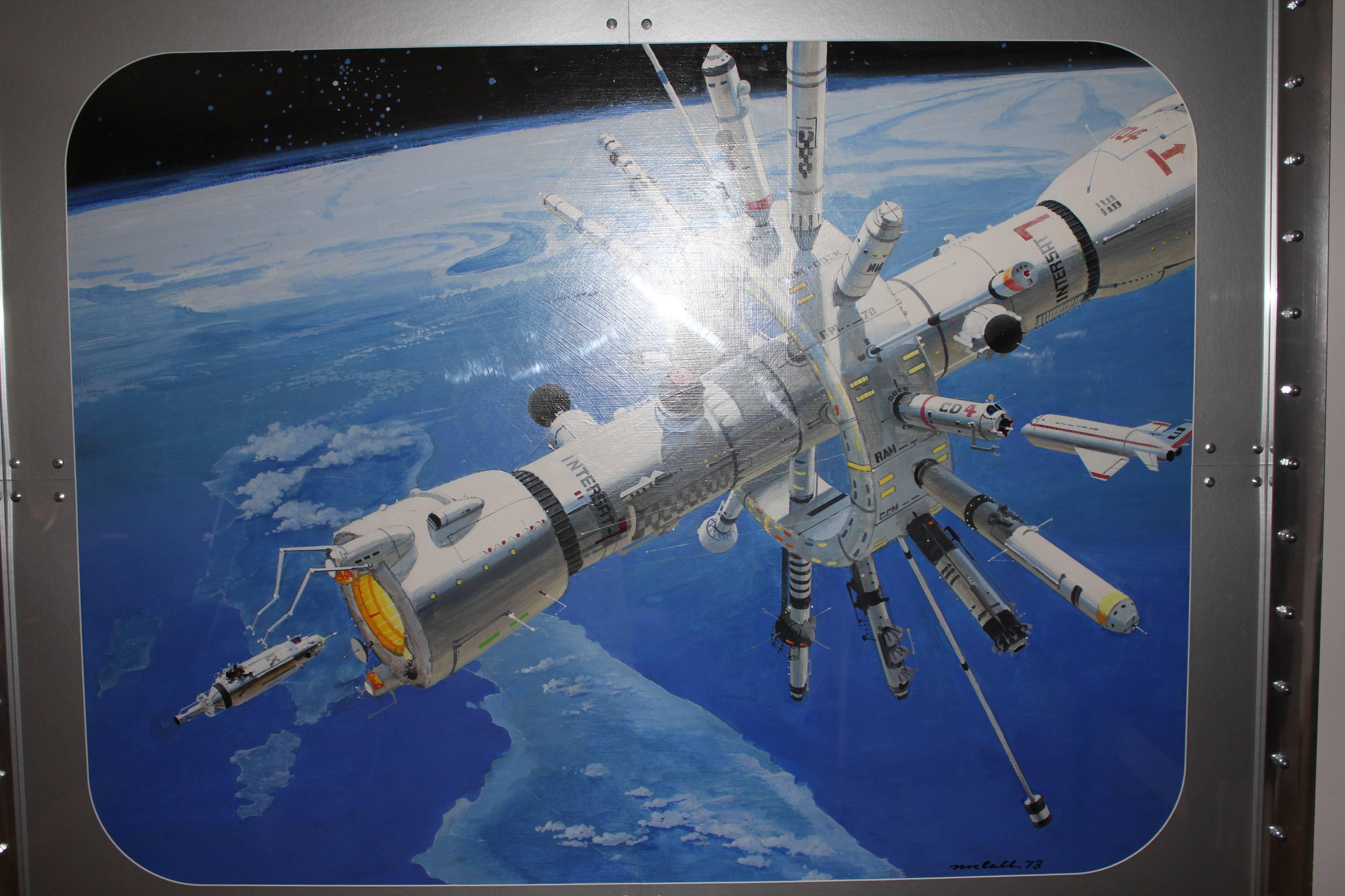 sci-fi space station art