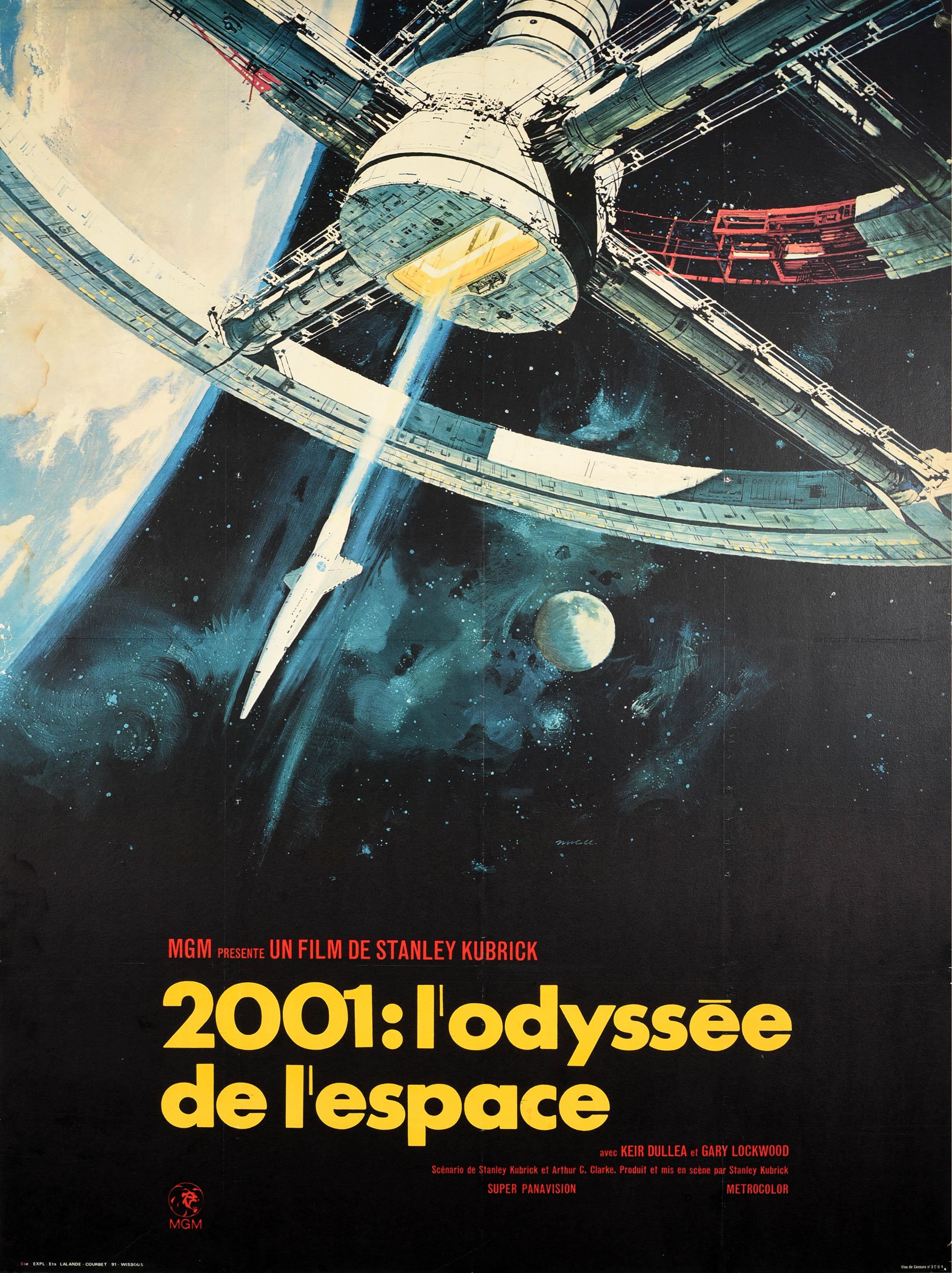 Robert McCall Print - Original Vintage Film Poster 2001: A Space Odyssey Stanley Kubrick Sci-Fi Movie