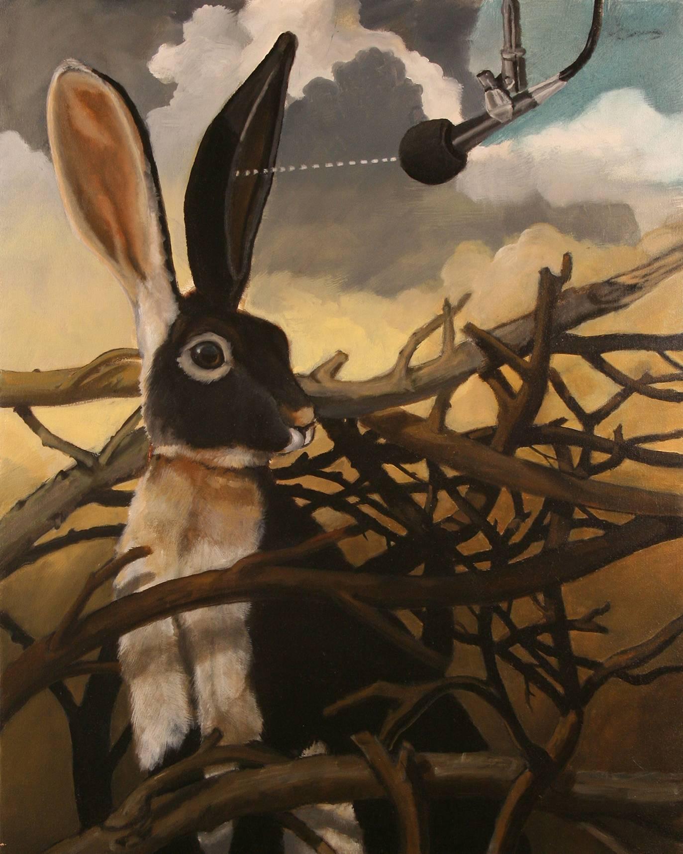 Robert McCauley Animal Painting - Eaves Dropping