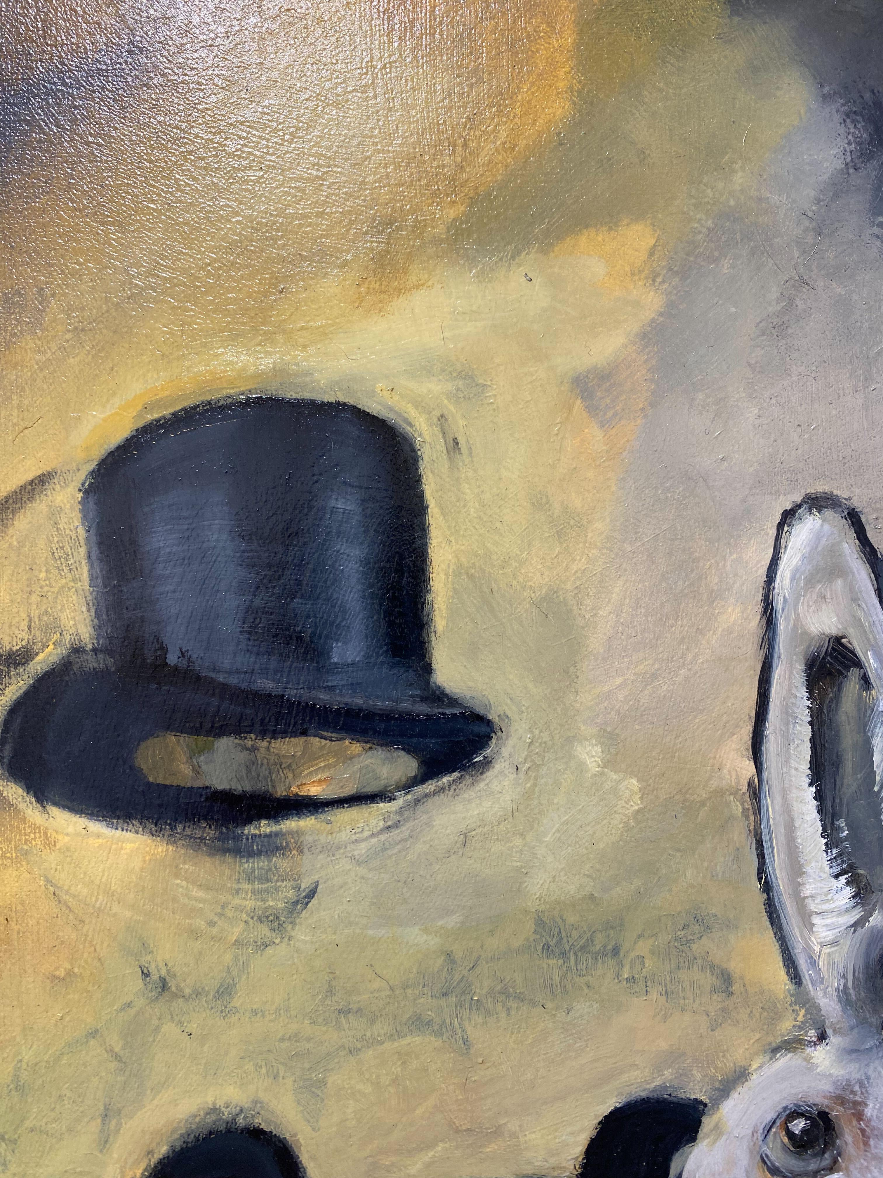 Fire Down Below - Black Animal Painting by Robert McCauley