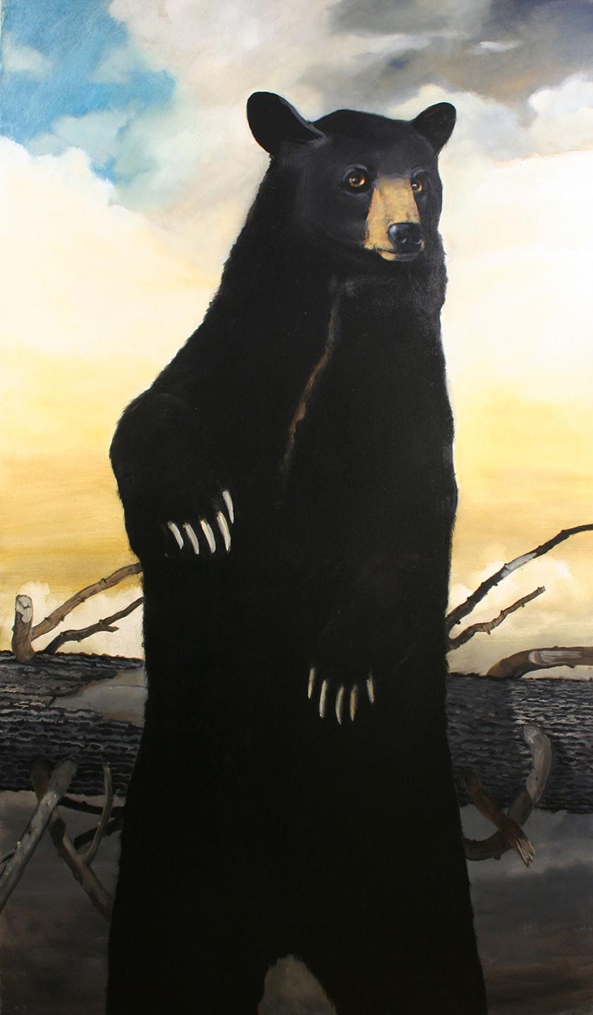 Robert McCauley Abstract Painting - The Great North American Bear Census Project III