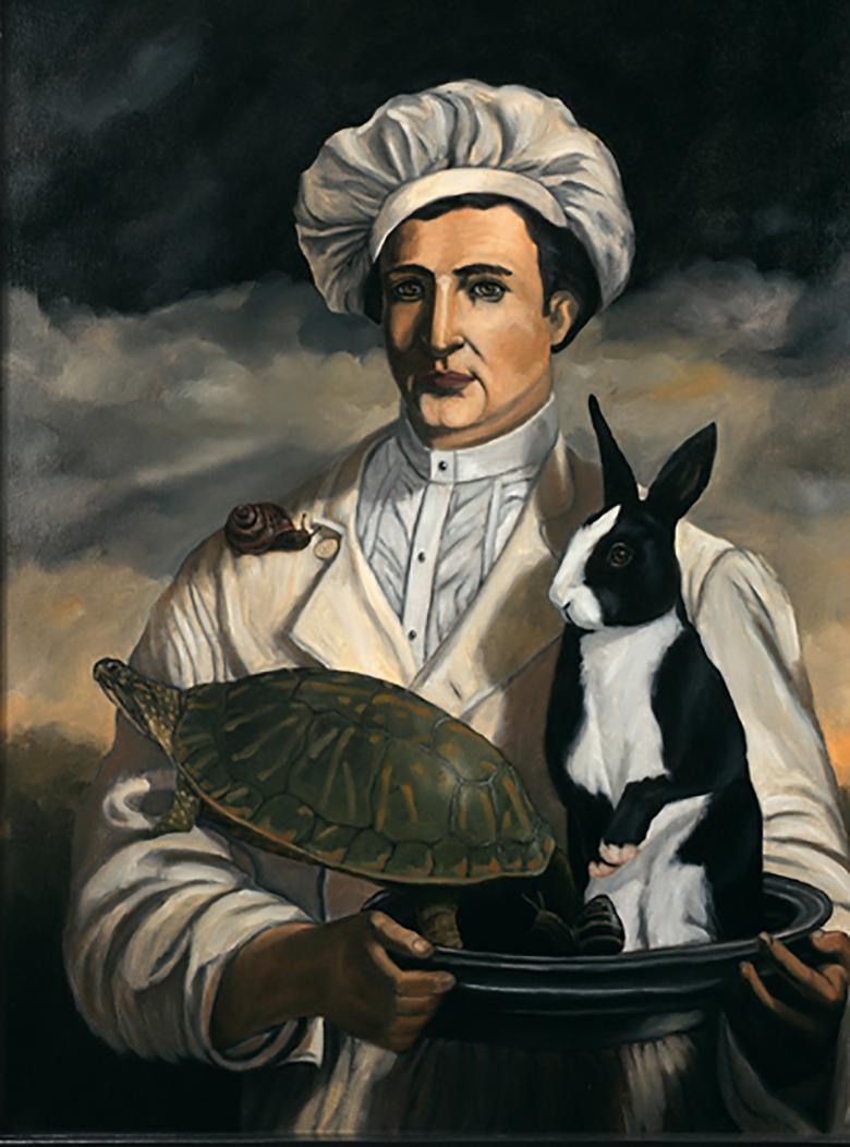 Robert McCauley Portrait Painting - The Vegetarian