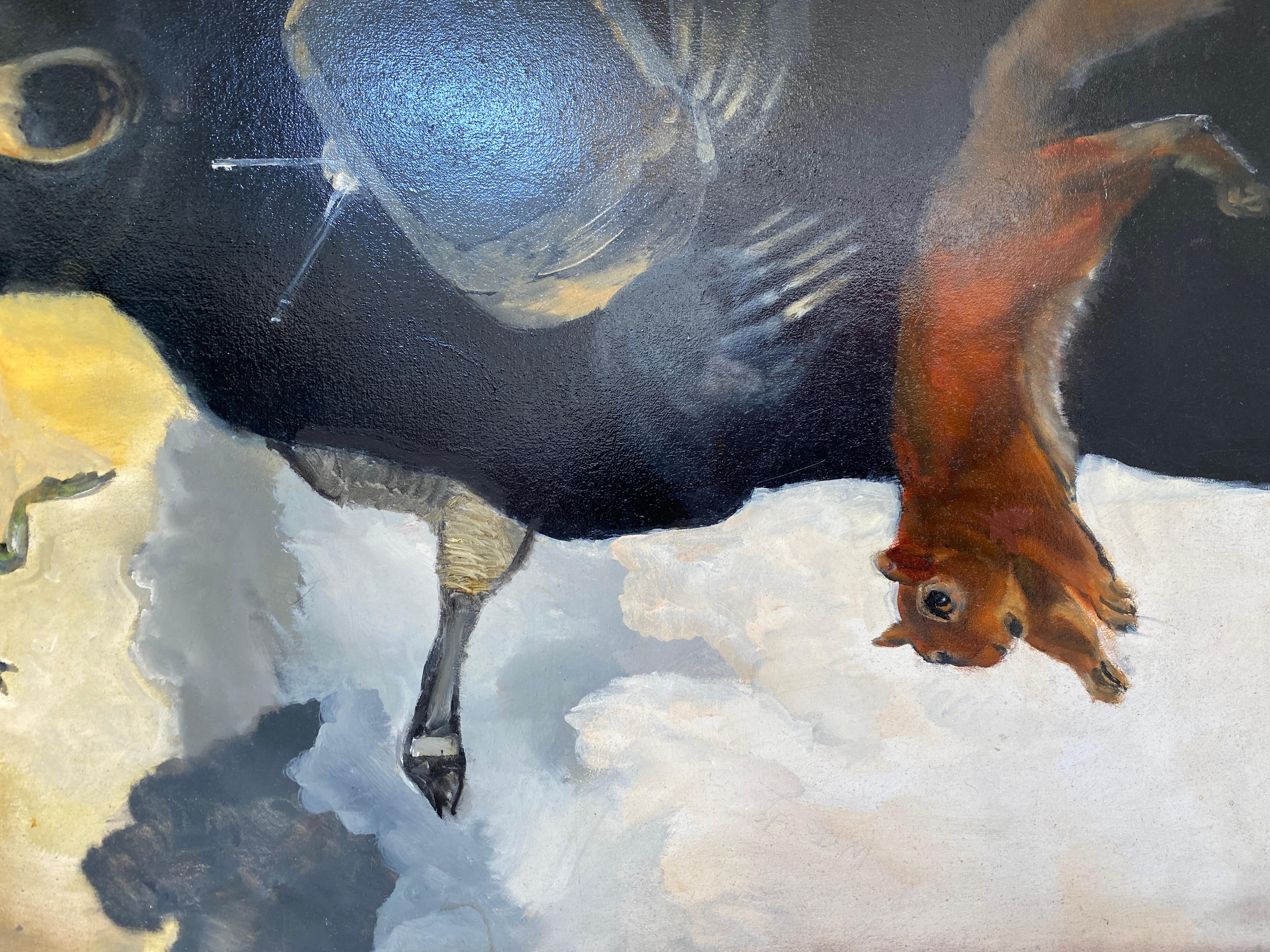 Senza titolo 3 - Animal Painting Marrone di Robert McCauley