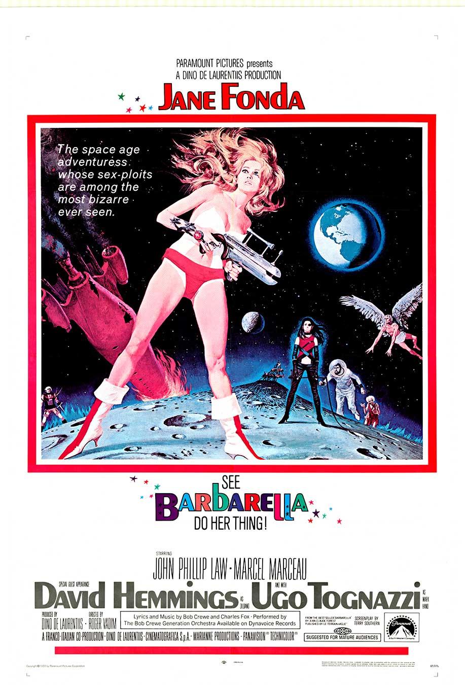 Origianal BARBARELLA US 1-sheet Sci-fi vintage movie poster NSS 68/274