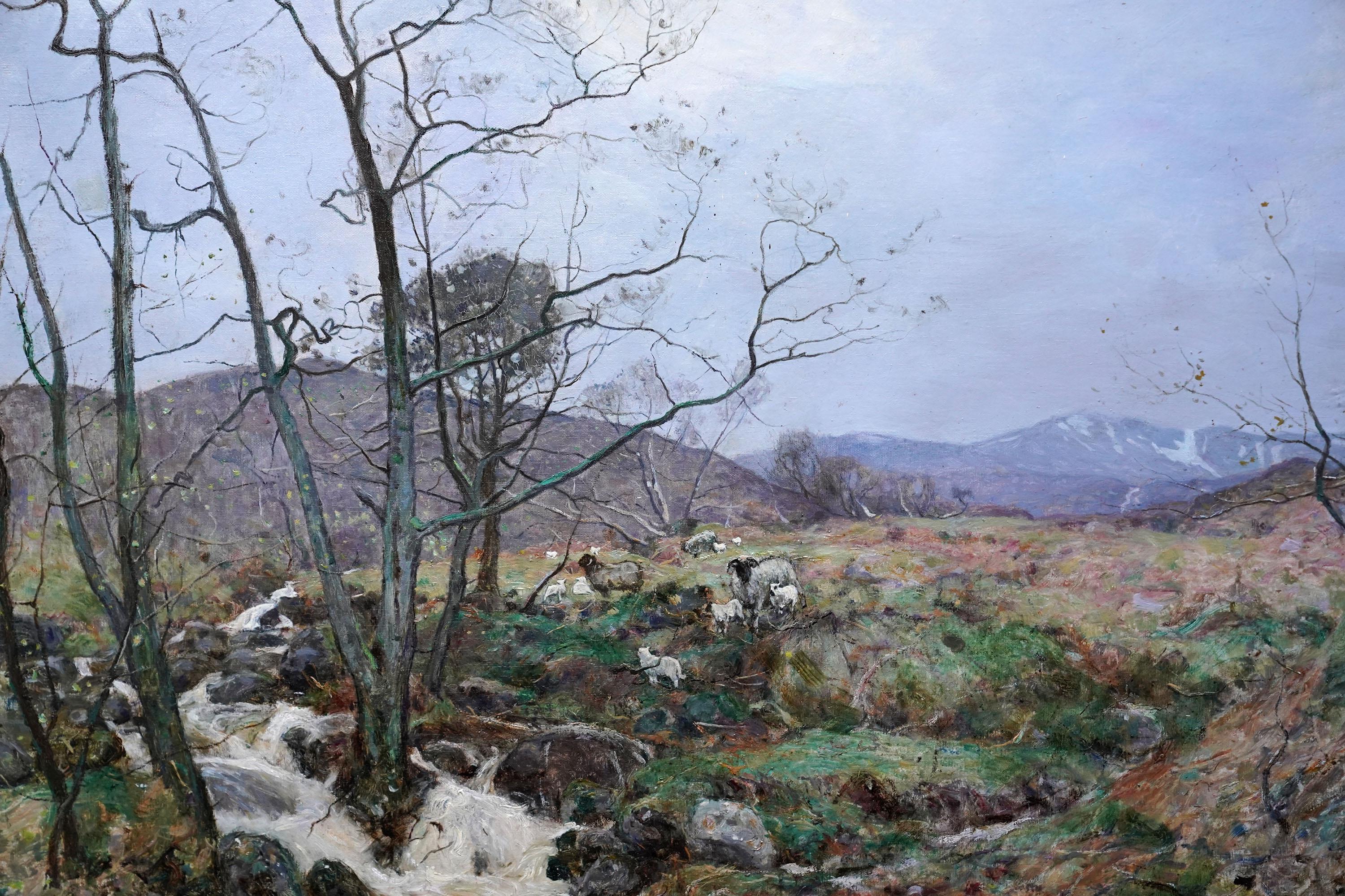 Paisaje de las Highlands - Pintura al óleo de arte escocés victoriano Escocia - Painting Victoriano de Robert McGowan Coventry
