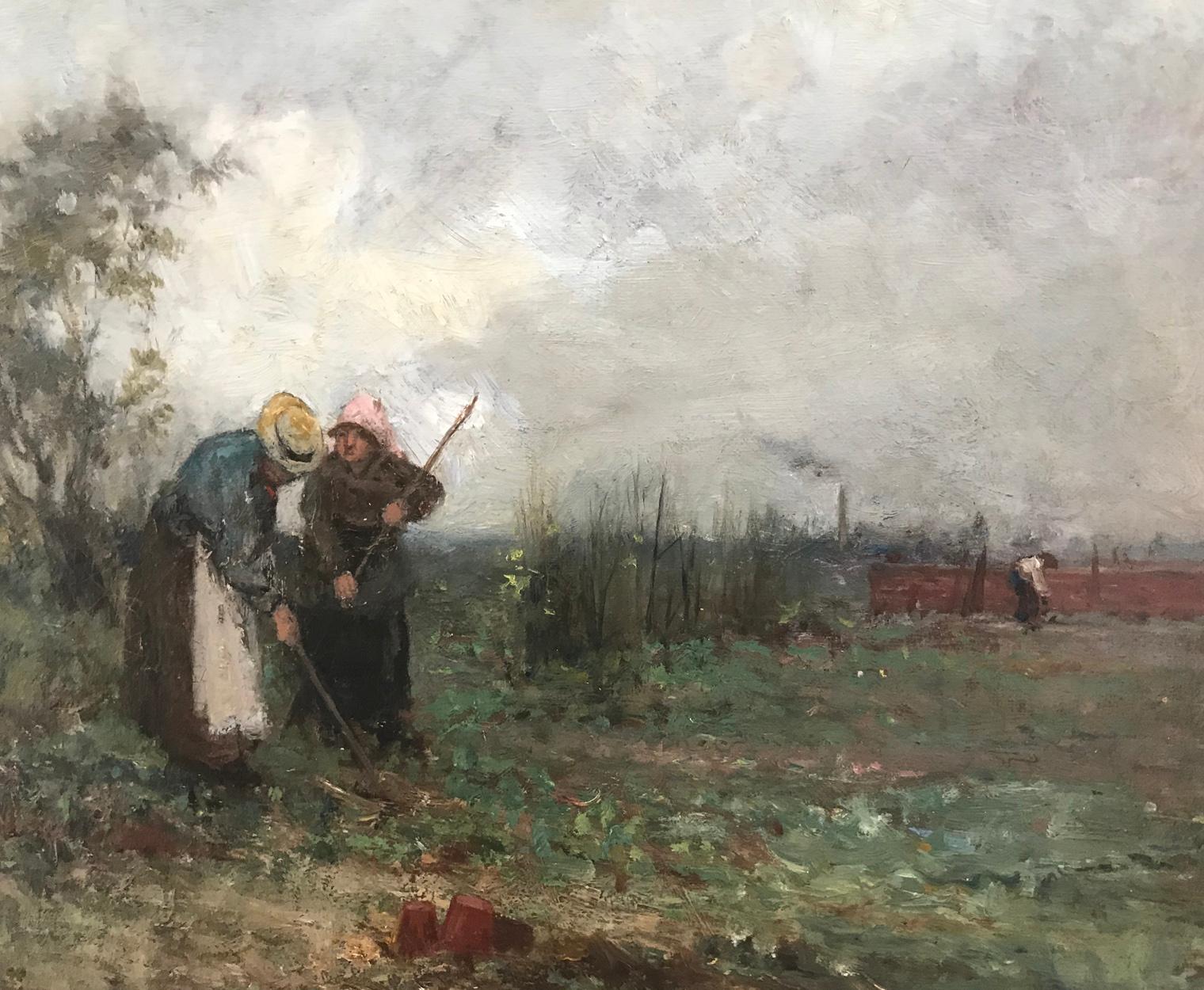 Robert McGregor (Scottish), Field Workers, Oil on Canvas, Circa 1890 2