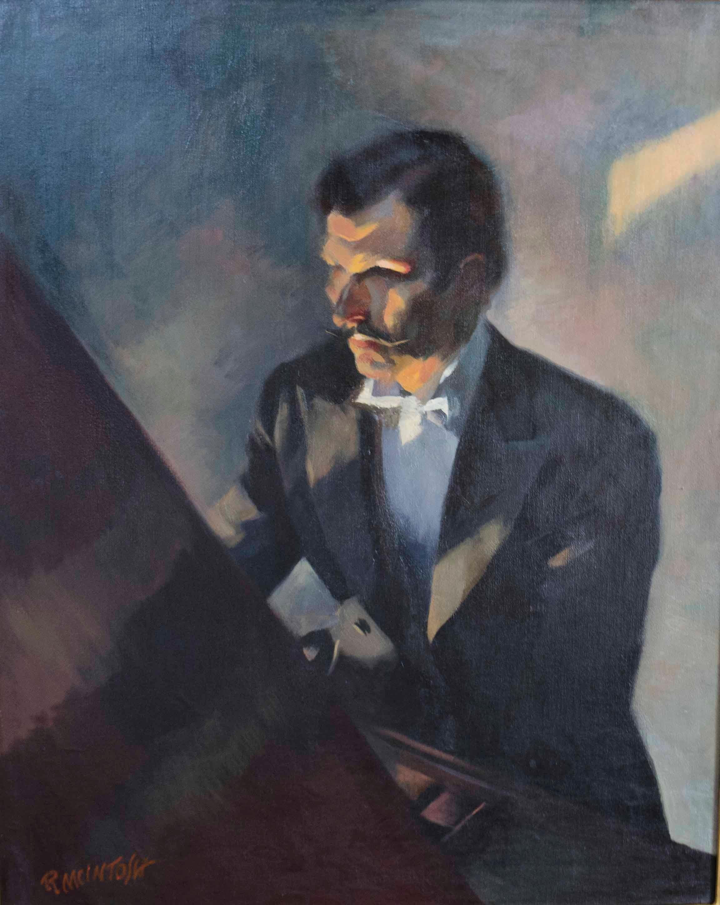 Robert McIntosh Figurative Painting - The Pianist