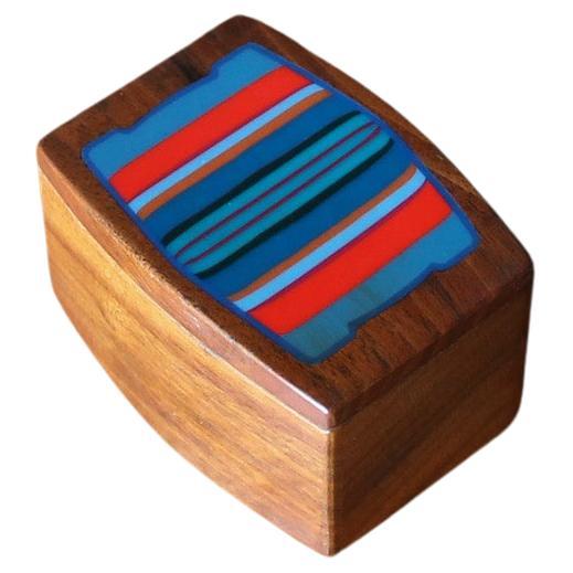 Robert McKeown Handcrafted Lidded Stash Box, California, 1976 For Sale