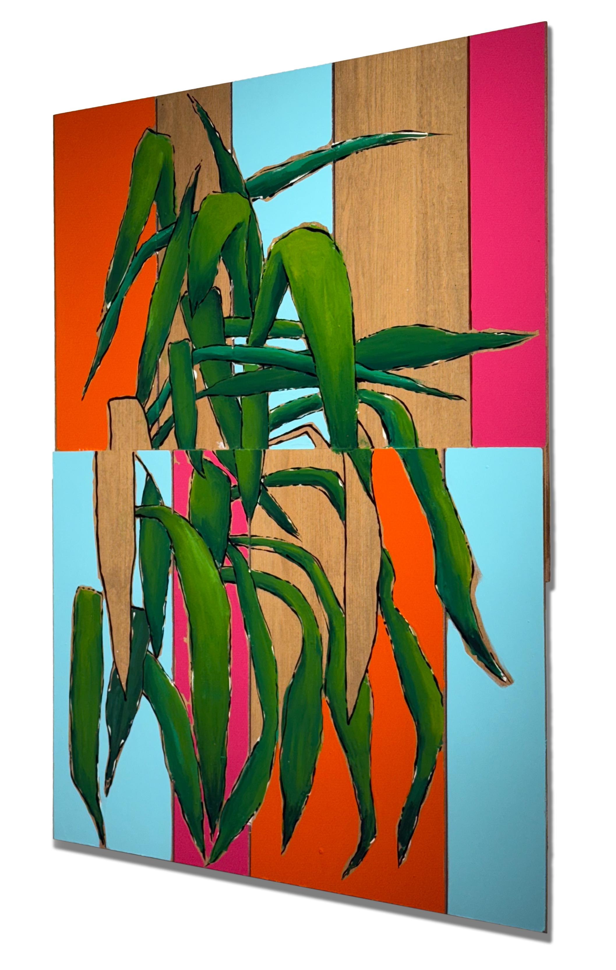 Pannello tagliato Pittura vegetale - Painting di Robert Melee