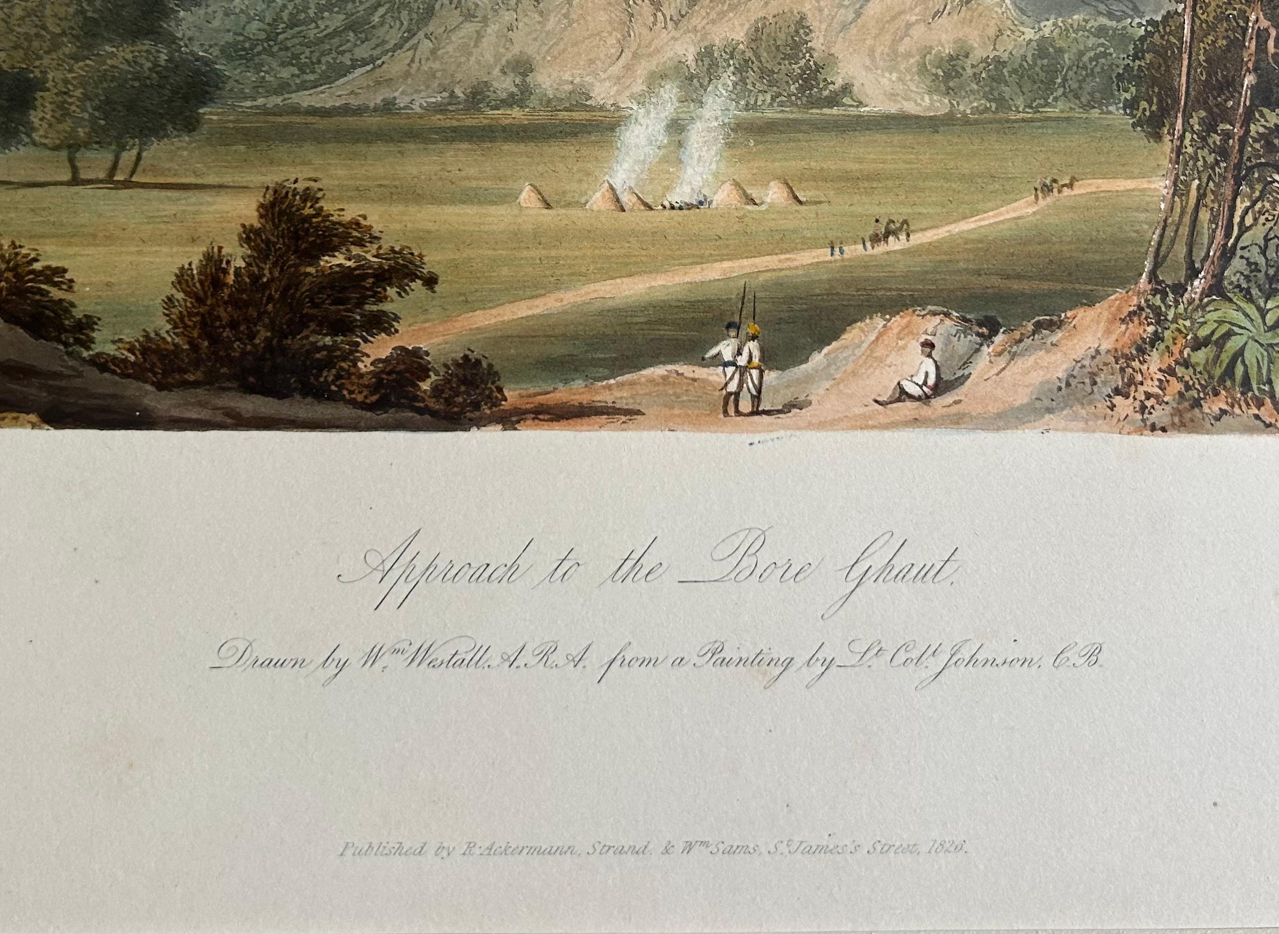 Acknowledged as, 
‘One of the most attractive early 19th century colour-plate books on India’

Three rare, hand-coloured aquatints from:

GRINDLAY, Robert Melville (1786-1877). Scenery, Costumes and Architecture, Chiefly on the Western Side of