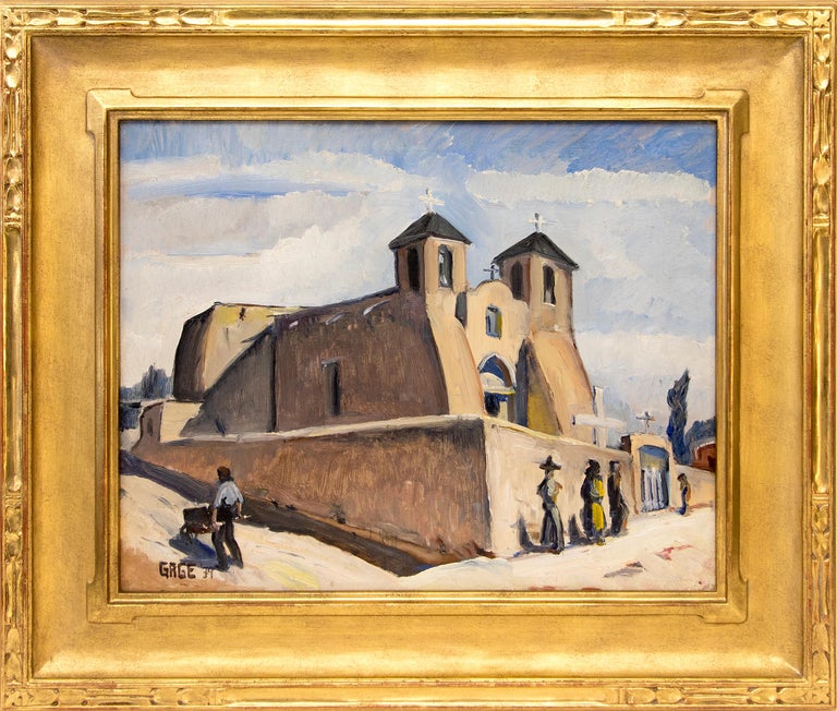 Paint Merrell Robert Merrell Gage - 1930s Modernist Southwestern Landscape, San ...