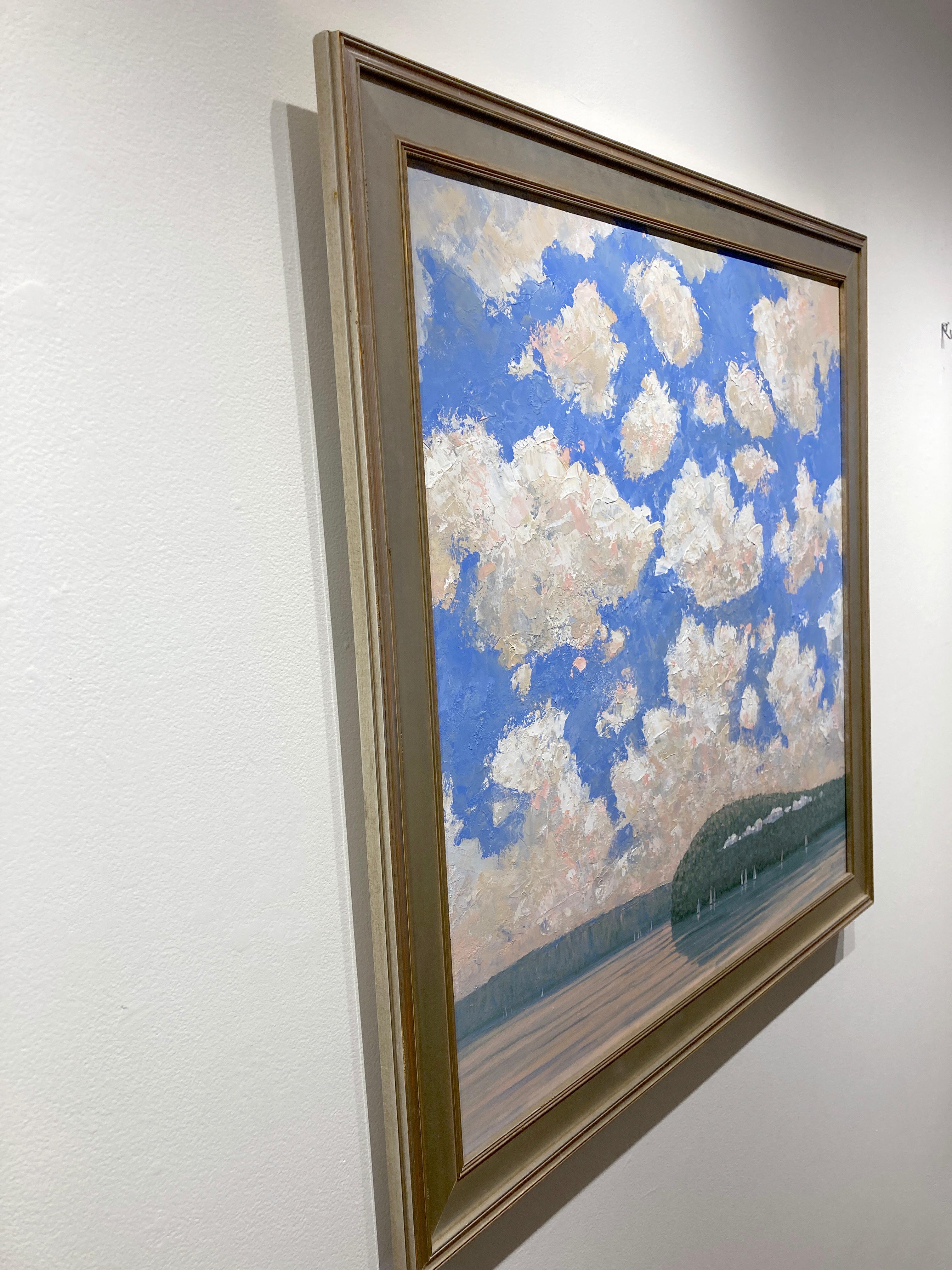 Robert Meyers, „Lifting Clouds“, 36x36, Landschaftsgemälde auf Leinwand im Angebot 2