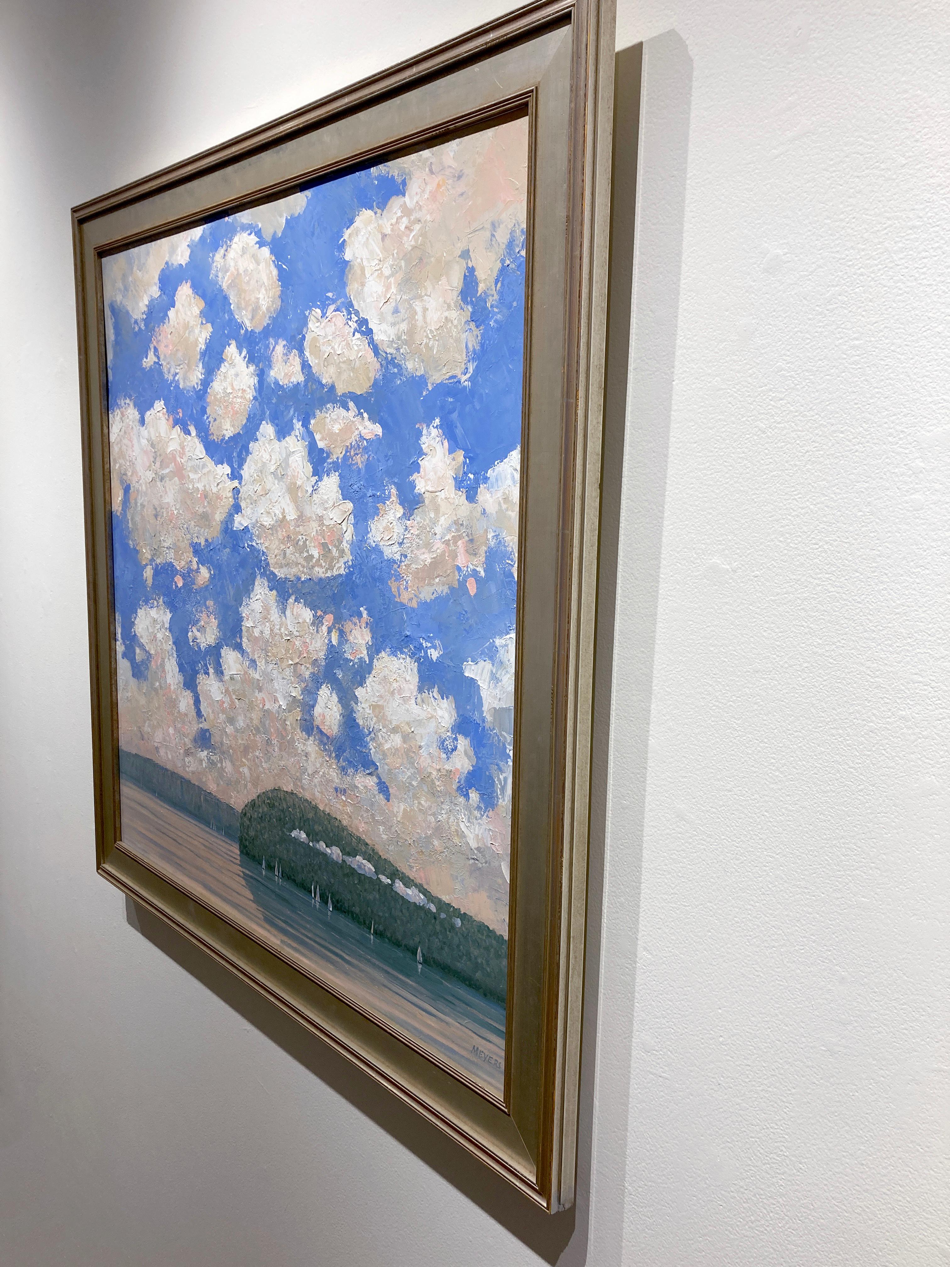 Robert Meyers, „Lifting Clouds“, 36x36, Landschaftsgemälde auf Leinwand im Angebot 3
