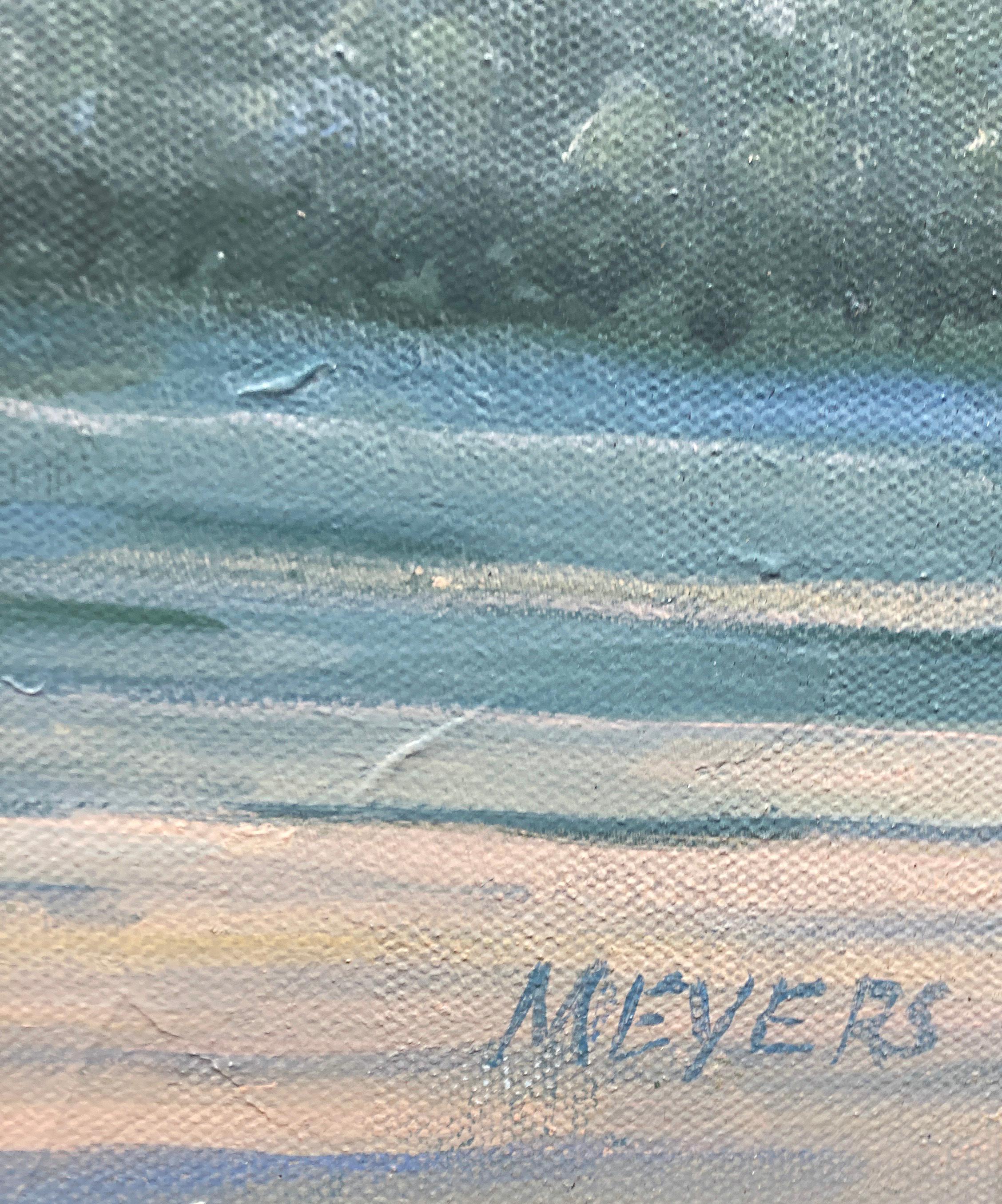 Robert Meyers, „Lifting Clouds“, 36x36, Landschaftsgemälde auf Leinwand im Angebot 4