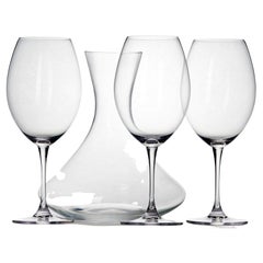 Used Robert Mondavi Waterford Carafe & 3 Glasses