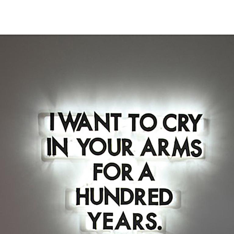 Hundert Jahre – Sculpture von Robert Montgomery