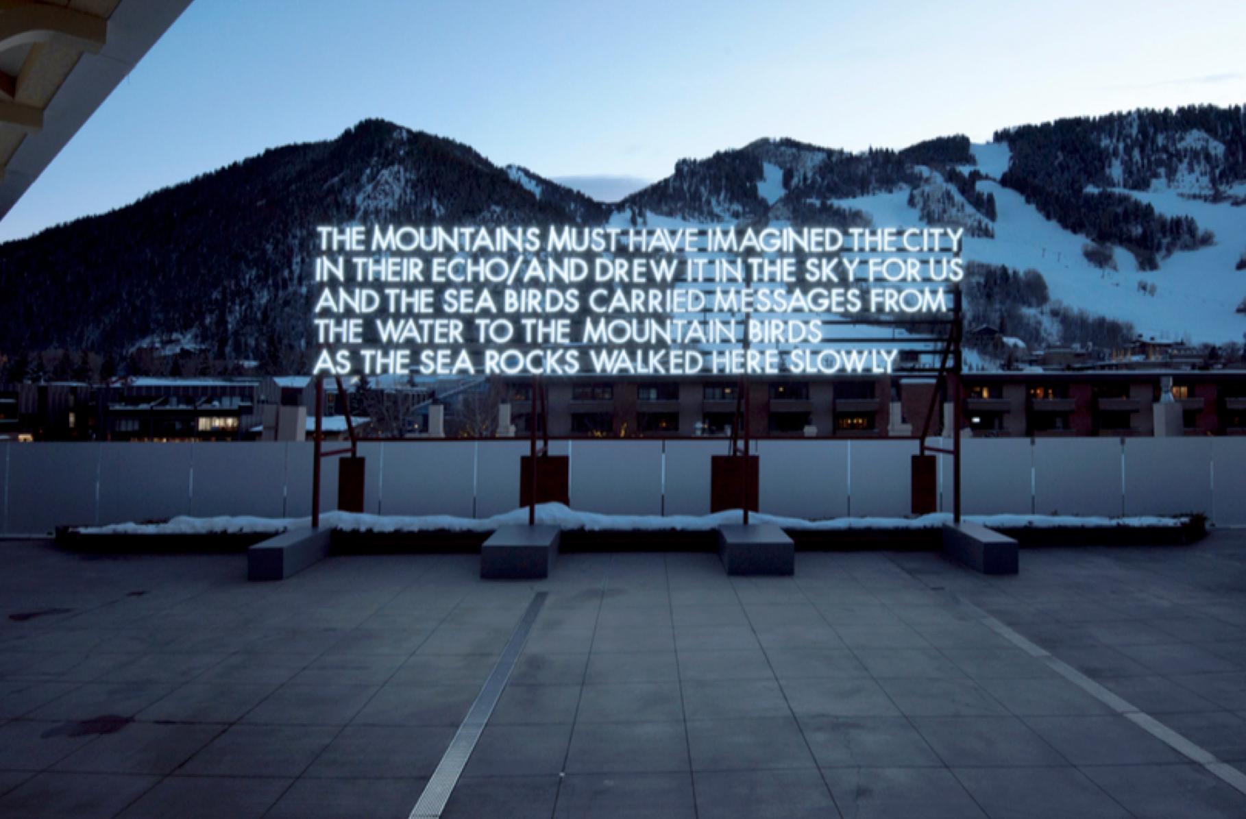 Robert Montgomery Abstract Sculpture - The City in Their Echos