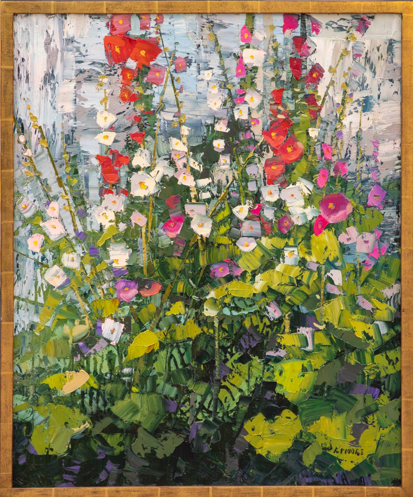 Stockrosen – Painting von Robert Moore (b.1957)