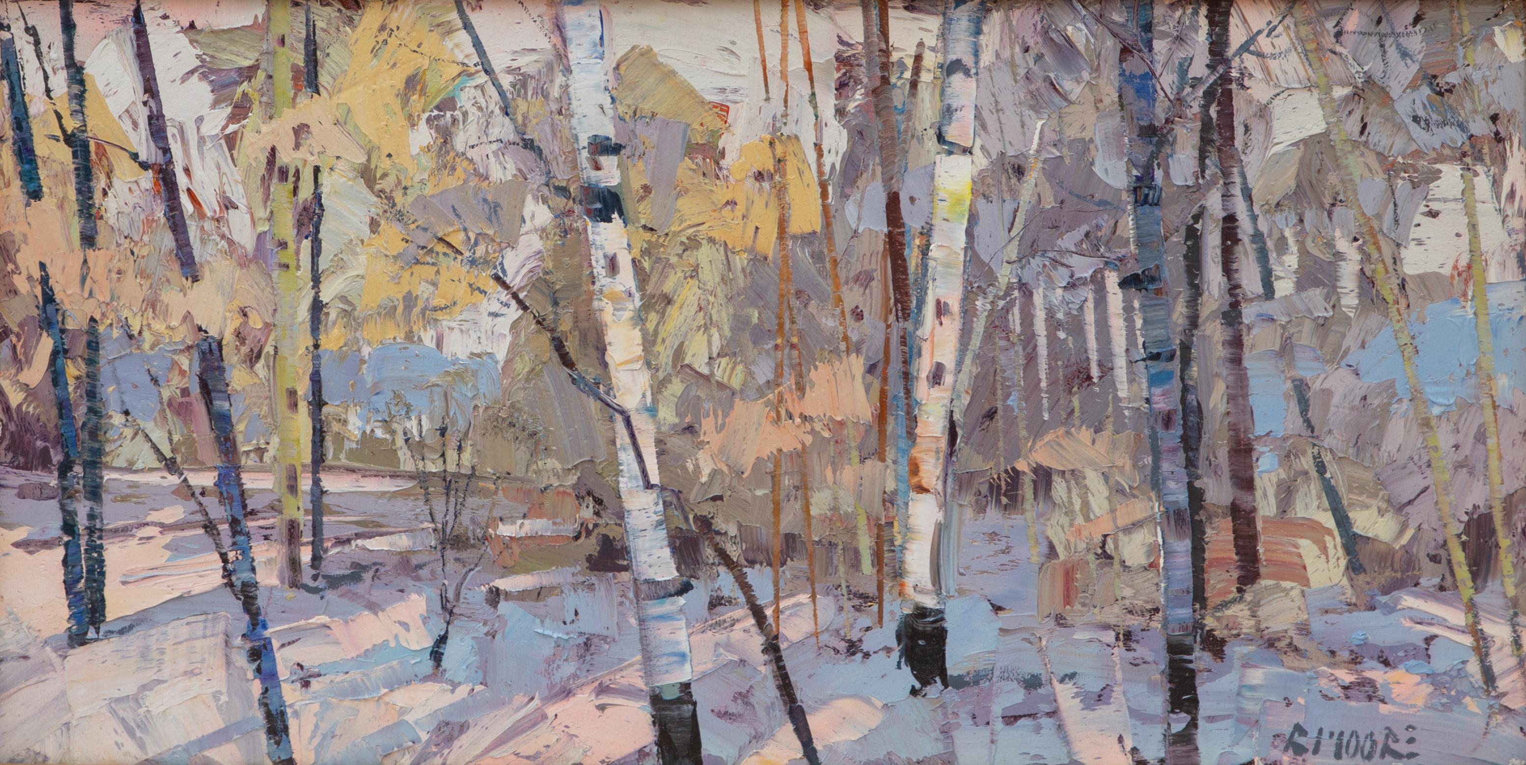 Januar Farbe (Impressionismus), Painting, von Robert Moore (b.1957)