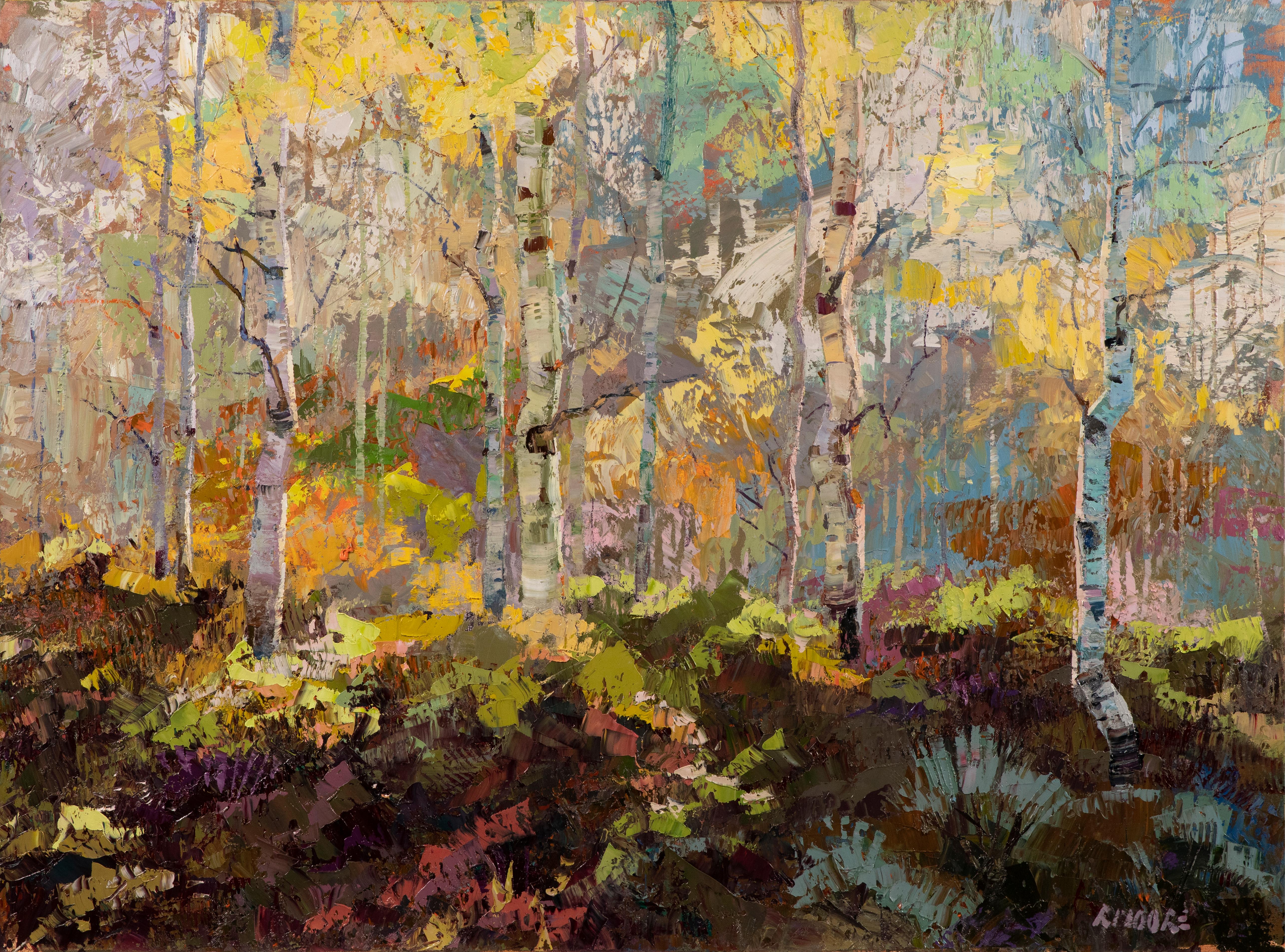 Que le soleil brille à l'intérieur - Impressionnisme Painting par Robert Moore (b.1957)