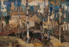 "November Sketch" (2013) By Robert Moore, Original Oil Landscape Painting