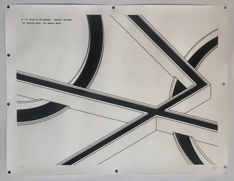 Hand Signed Large Robert Morris Minimalist Conceptual Abstract Aquatint Etching For Sale 4