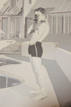 "Backyard Target Practice" Realistic Painting