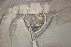 "Dental Mirror" Surrealist Perspective Painting