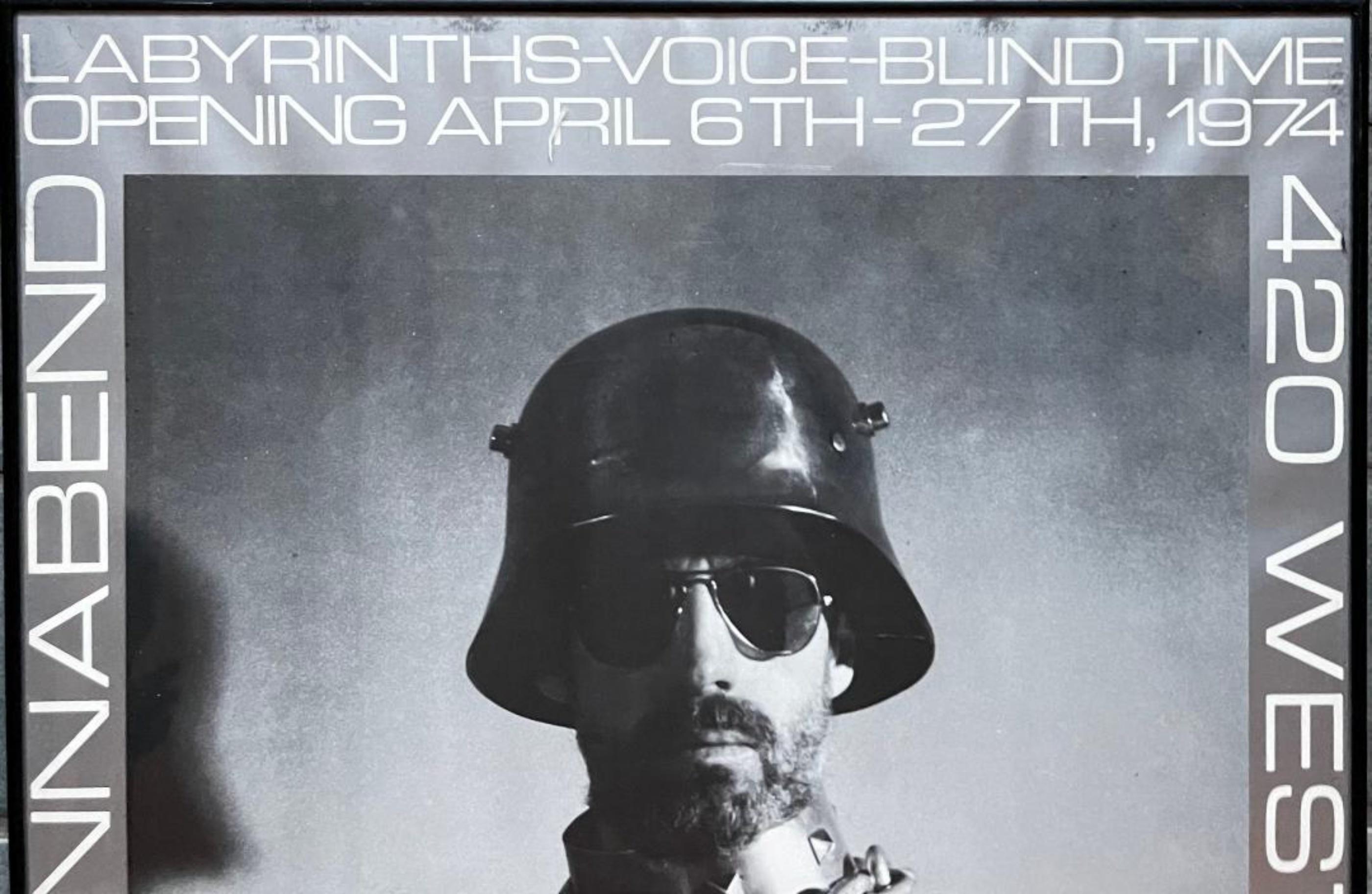 Robert Morris: Labyrinths--Voice--Blind Time (Poster Castelli-Sonnabend) im Angebot 1
