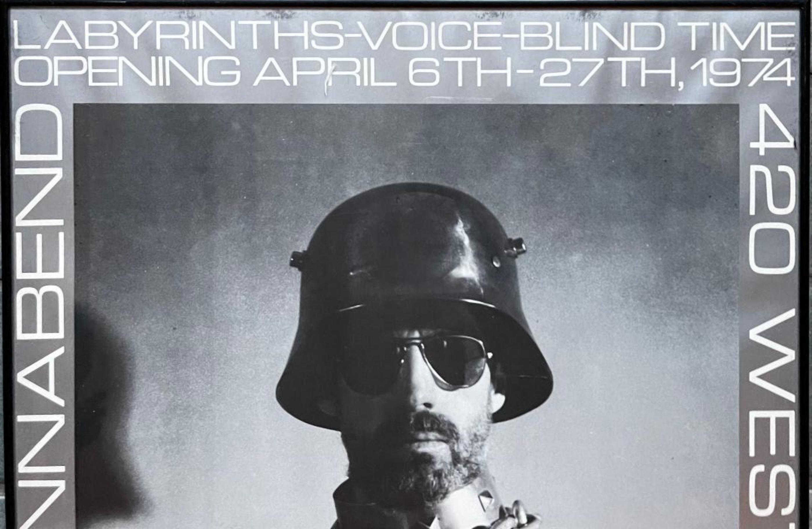 Robert Morris: Labyrinths--Voice--Blind Time (The Castelli-Sonnabend Poster) For Sale 1