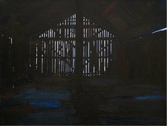 Barn 17 October 11:31 - Modern Expressive Landscape, Nature Painting