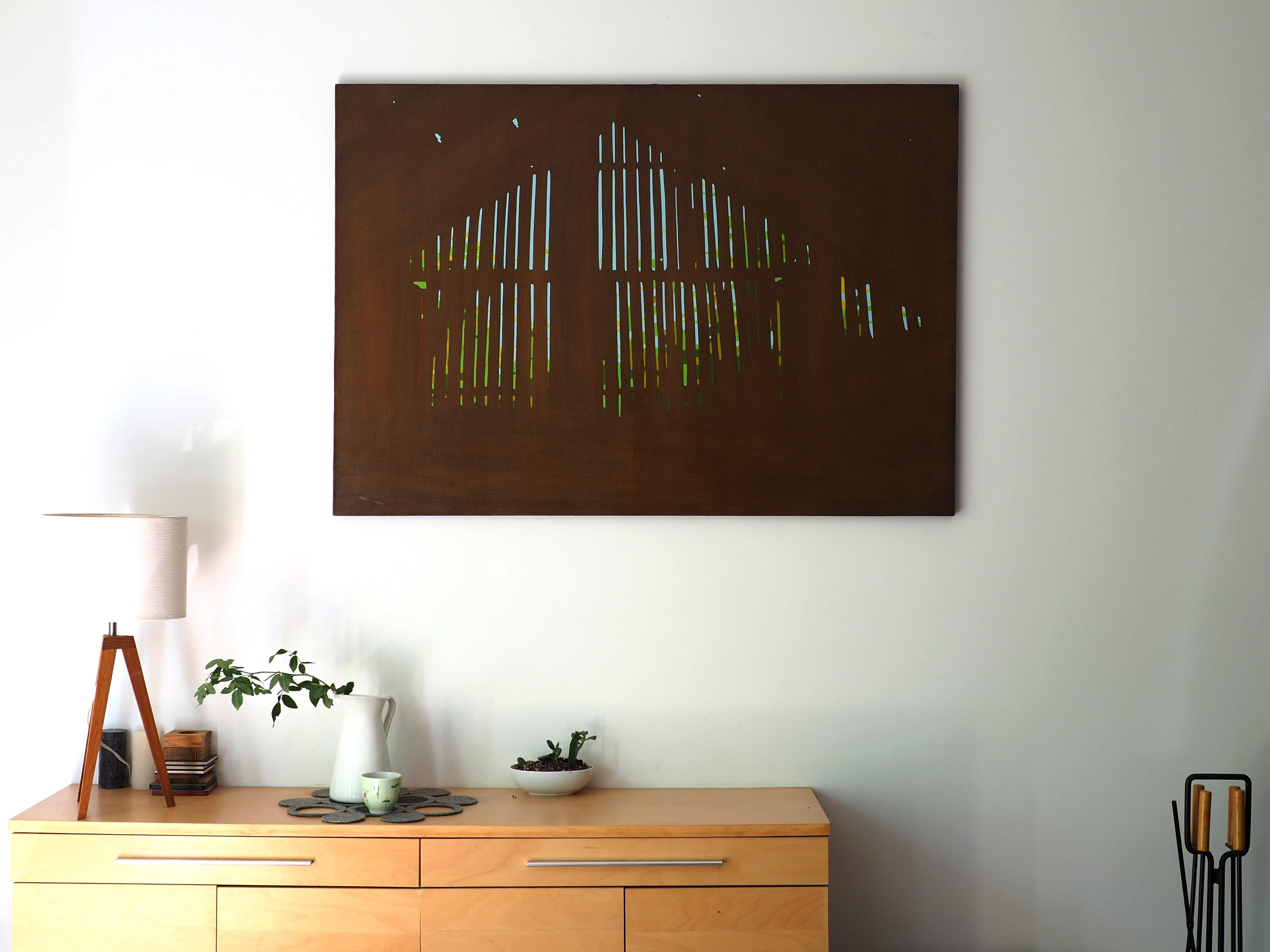 Barn 28 Augustr 16:56 - Contemporary Expressive Landscape Painting For Sale 3