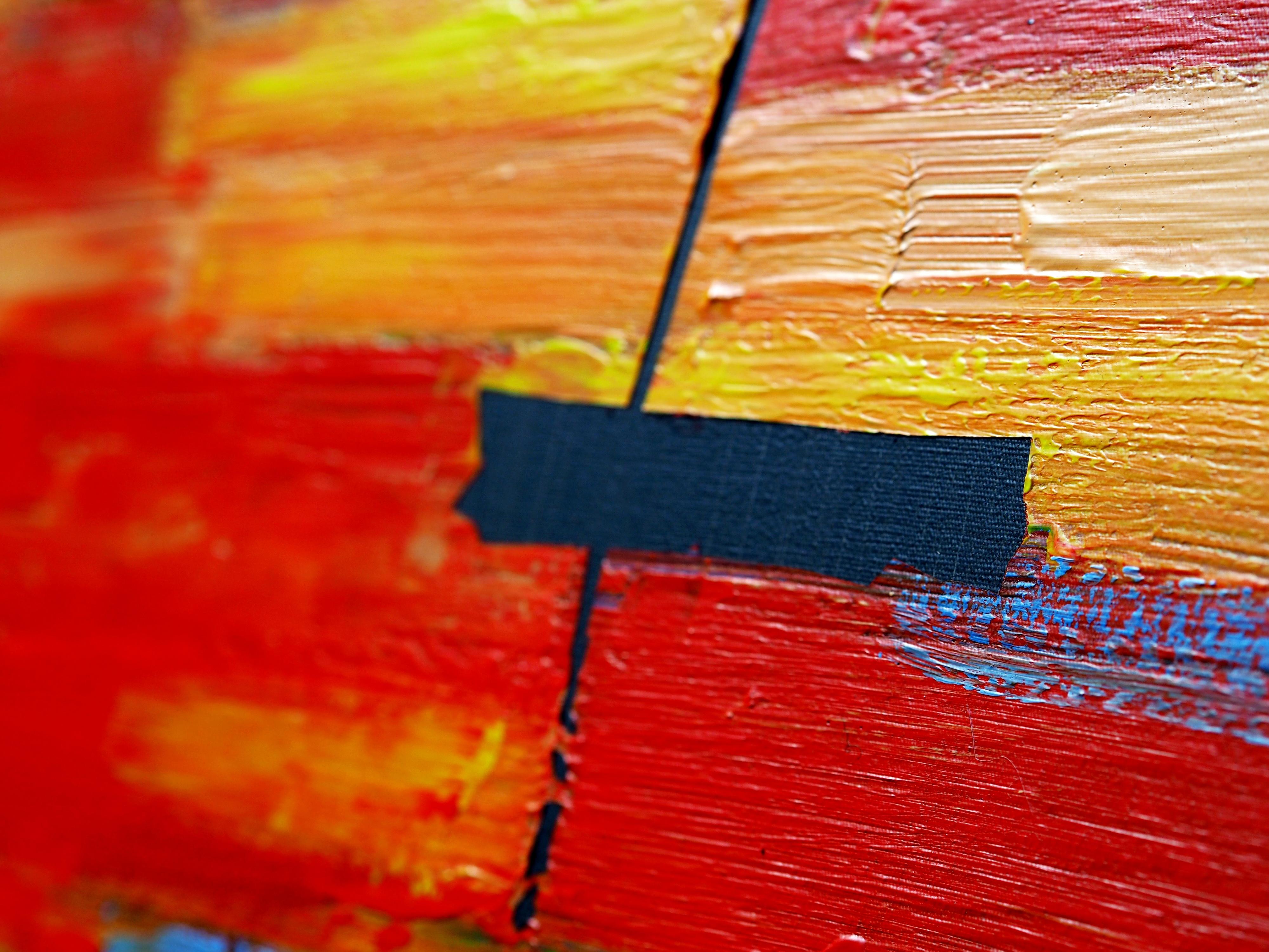 Barco 12 Agosto 19:34 - Pintura Paisaje Expresión Colorida Moderna, See View - Painting de Robert Motelski