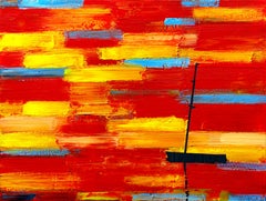 12 août 19:34 - Peinture de paysage moderne d'expression colorée, voir vue 