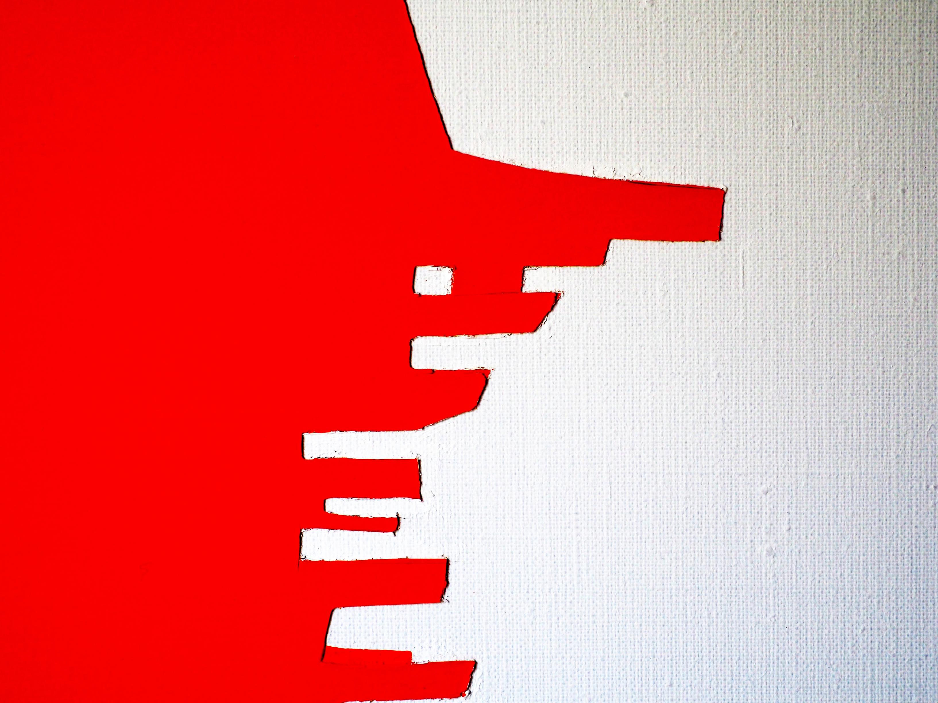 Boat 12 August 19:55 -  Modern Minimalistic Landscape Painting, See View For Sale 5