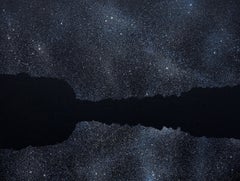 Horizon 17 septembre 02:16, ciel nocturne moderne, peinture de paysage d'étoiles