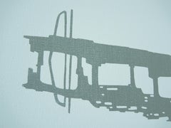 Jetty 16 February 09:43, Modern Landscape  Painting, Minimalistic, Abstract