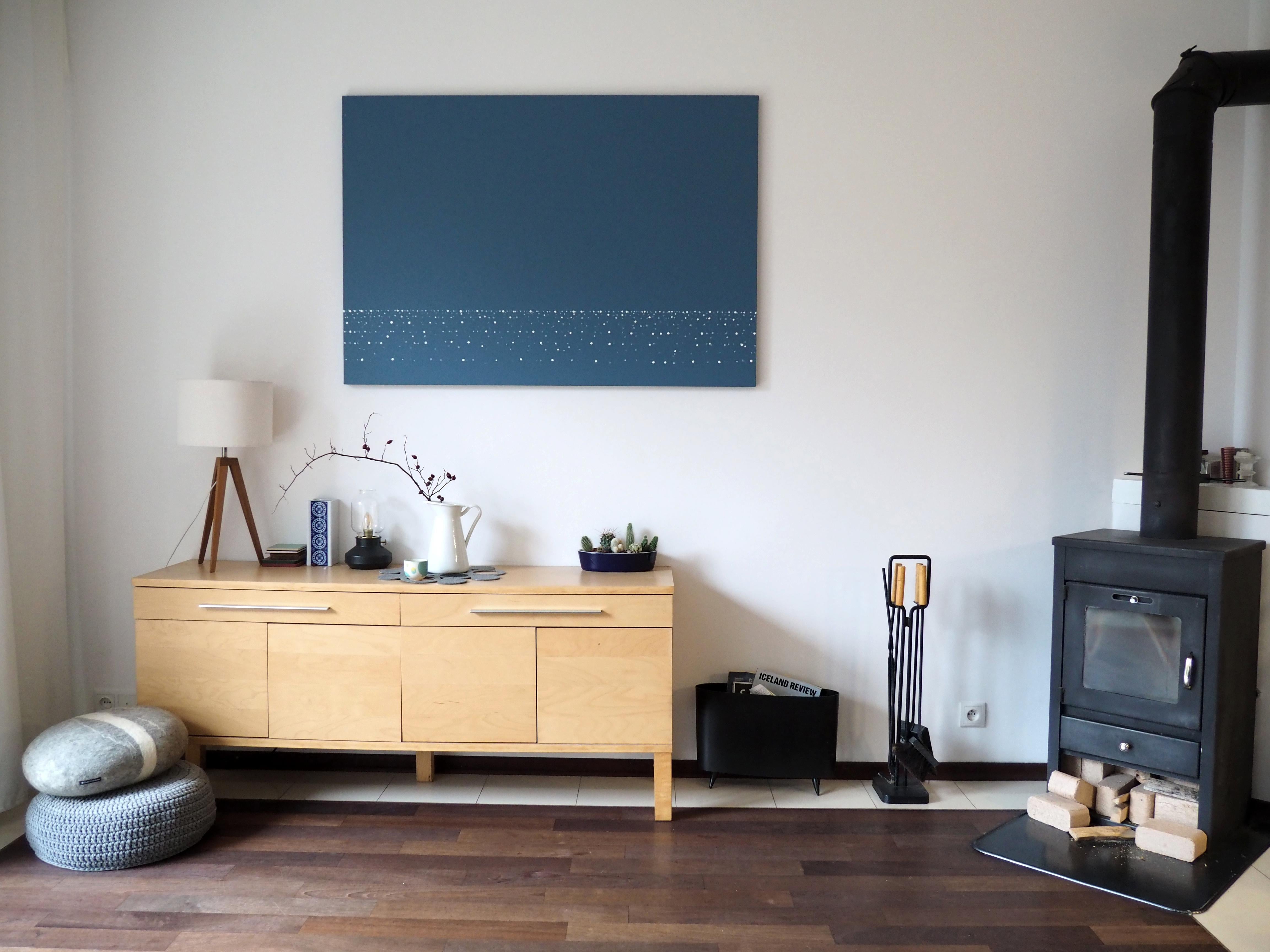 AND Light 21 febbraio 15:27 -   Quadro di paesaggio moderno e minimalista, vista mare - Painting di Robert Motelski