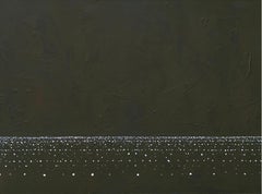 Lampe du 21 septembre 16:21  Peinture contemporaine de paysage marin, minimaliste, eau 