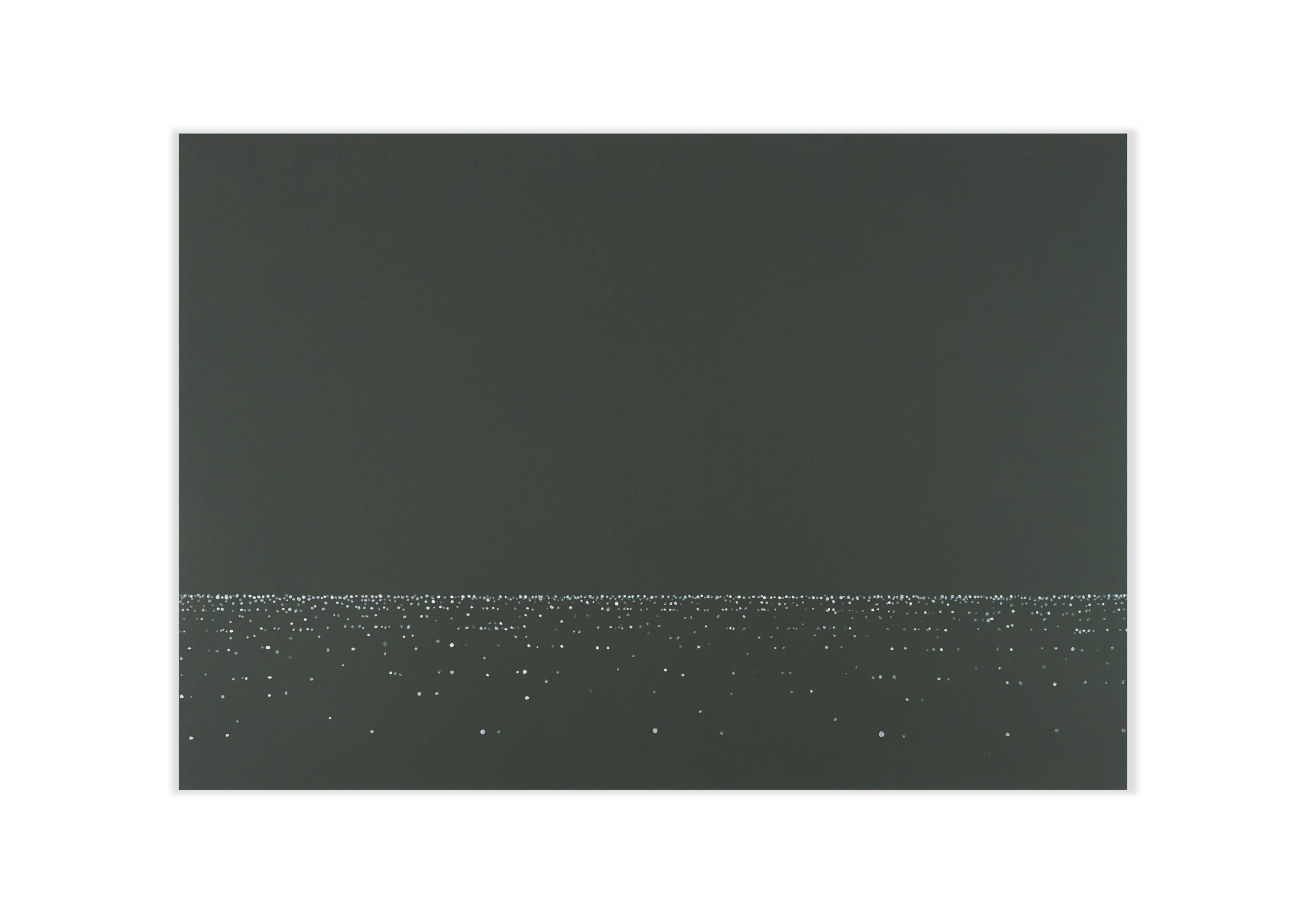 AND Light 28 septembre 15:23 -   Peinture de paysage minimaliste moderne et minimaliste, vue sur la mer - Painting de Robert Motelski