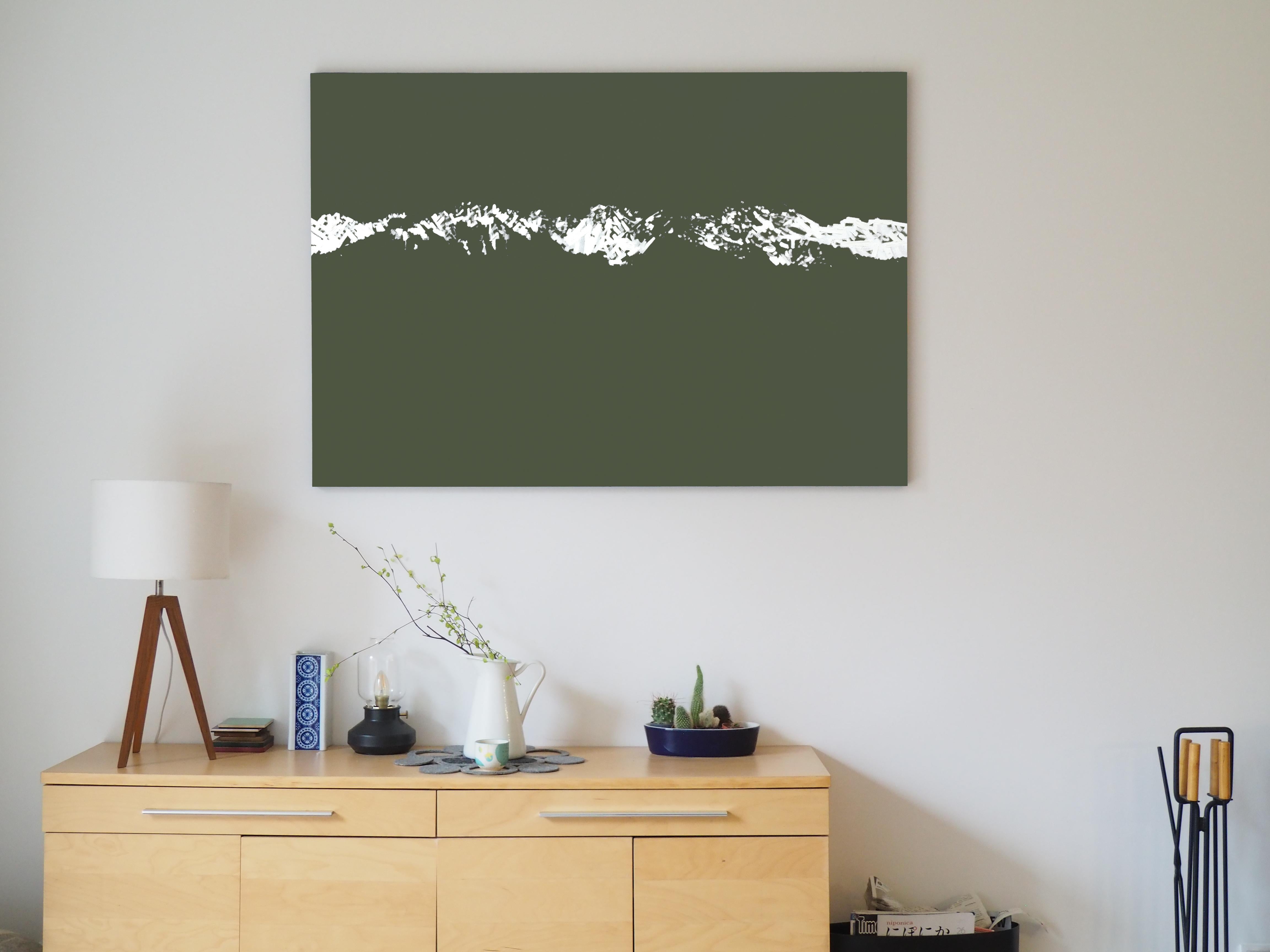 Mountains 12 April 09:54 -  Modern Nature Landscape Oil Painting For Sale 1