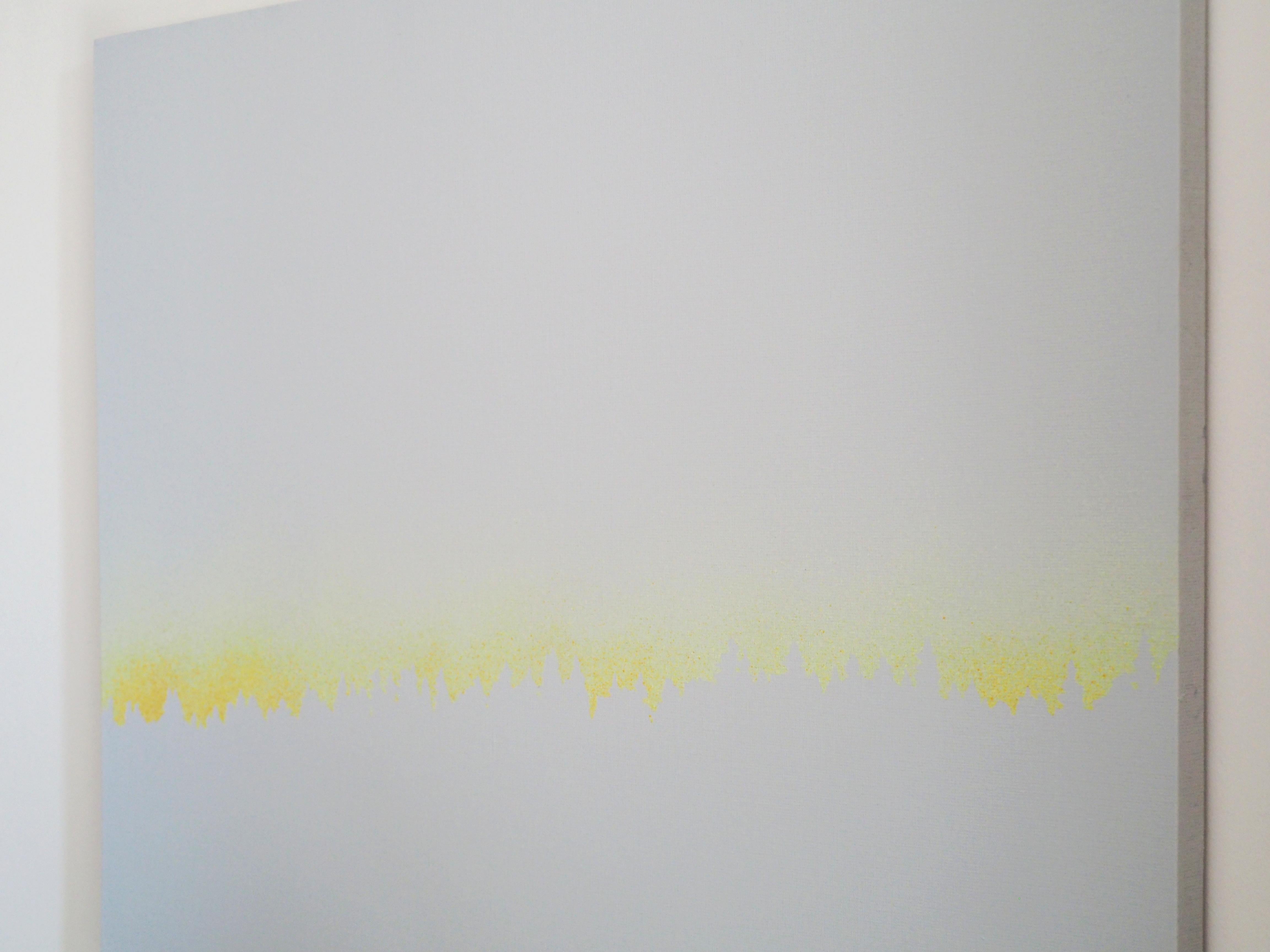 Montañas 12 Julio 12:02 - Pintura Minimalista Expresiva Moderna de Paisaje - Painting Contemporáneo de Robert Motelski