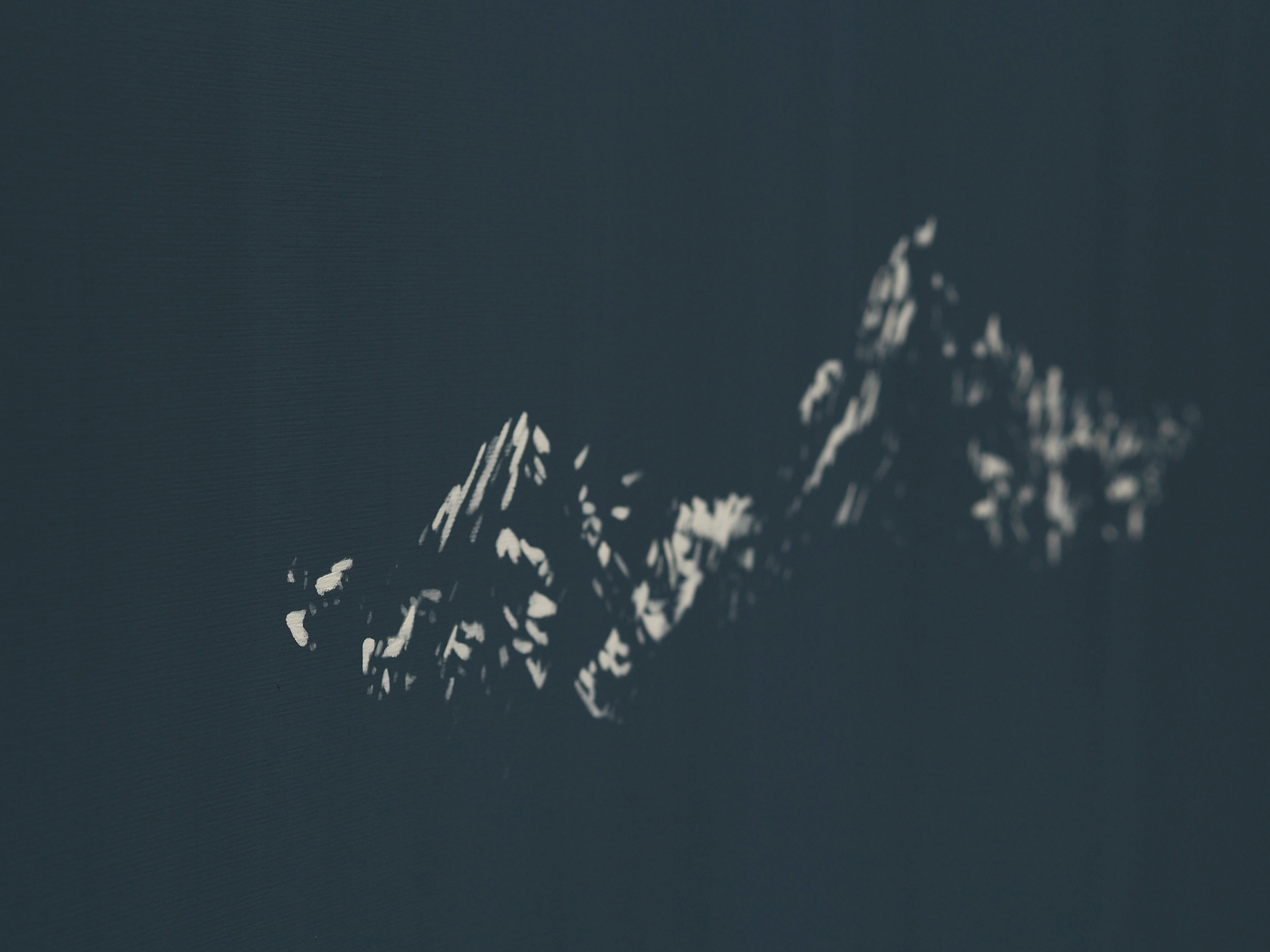Mountains 18 February 15:32 -  Modern Nature Landscape  Painting - Black Landscape Painting by Robert Motelski