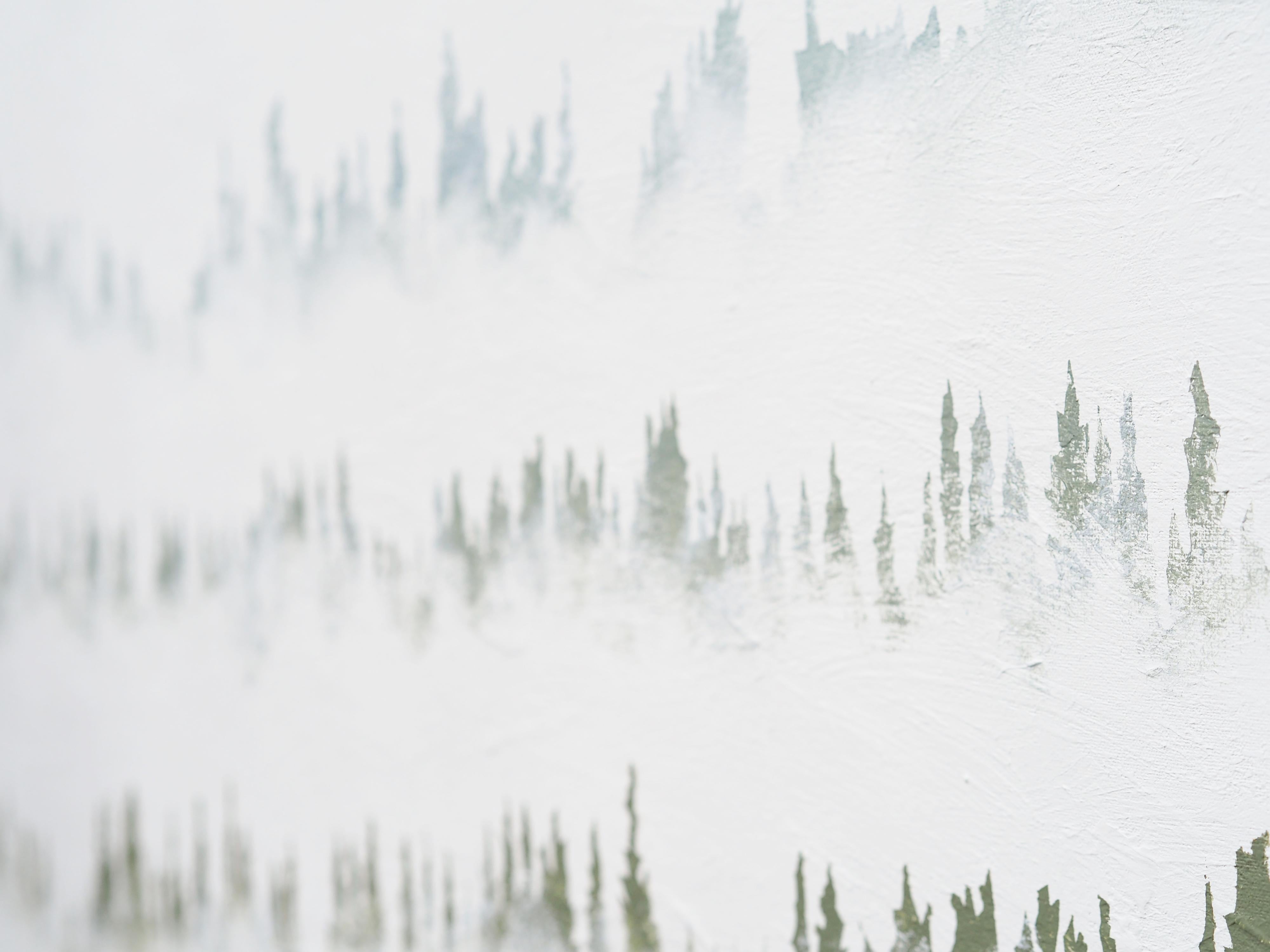 Montagne 22 gennaio 12:31 - Pittura di paesaggio moderna minimalista espressiva in vendita 2
